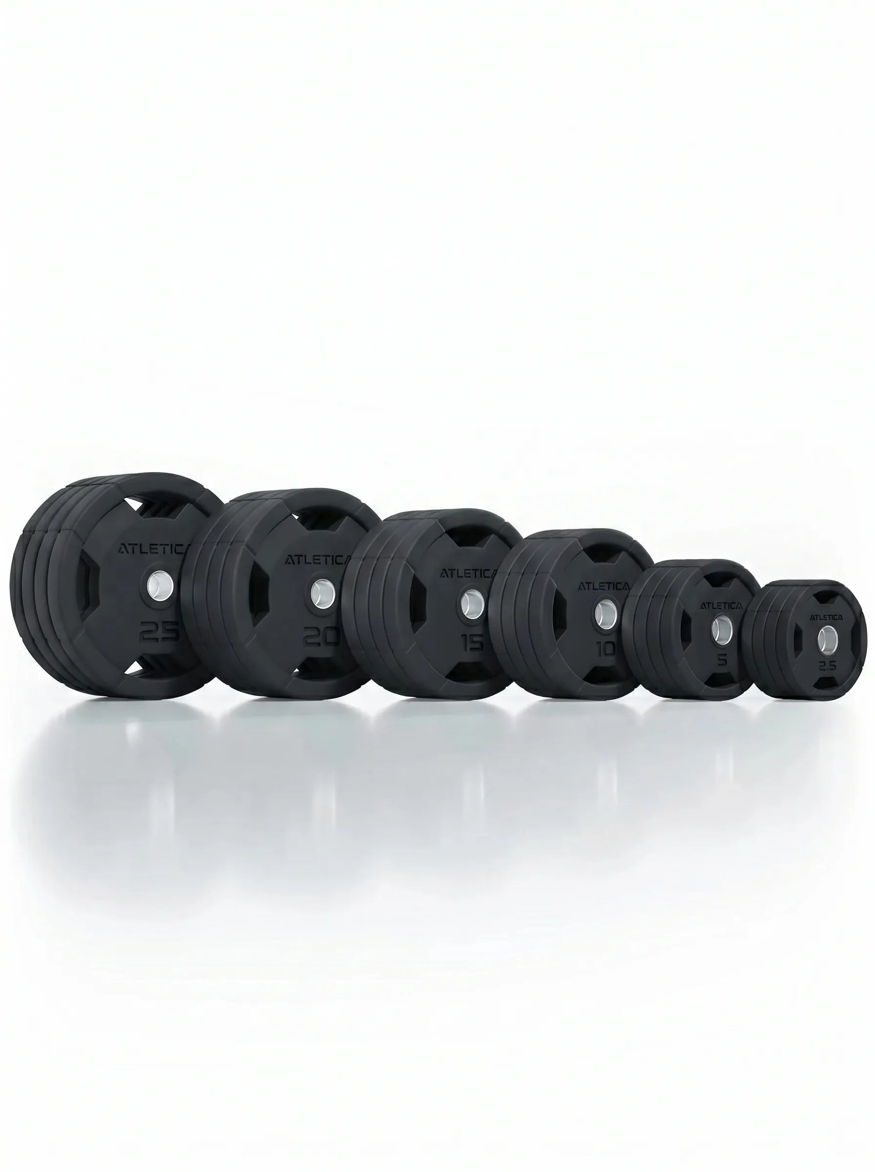 Talerze Gripper 4H | Zestaw 310 kg | Gumowe talerze obciążeniowe