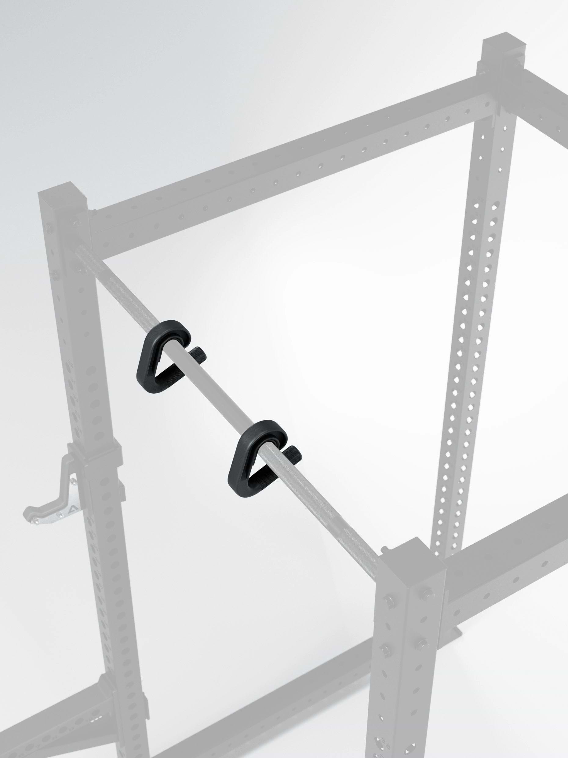 Ergonomische Neutralgriffe für Langhantel & Rack – ideal für Zugübungen wie Rudern & Klimmzüge. Rutschfest, robust & schnell montiert – ohne Werkzeug.