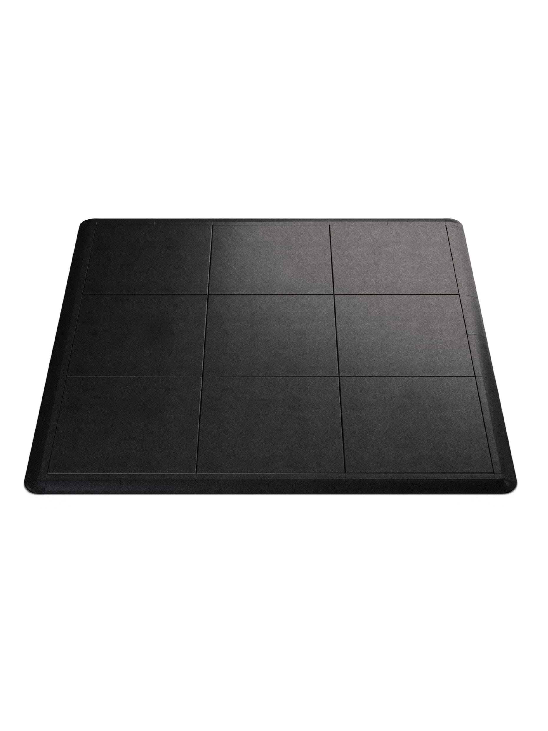 Bodenschutz | Outdoor Bodenschutz 40 mm 100x100cm, hochwertiges Kautschuk | Steckverbindungen | Feingranulat Oberfläche | Geruchsarm | TÜV