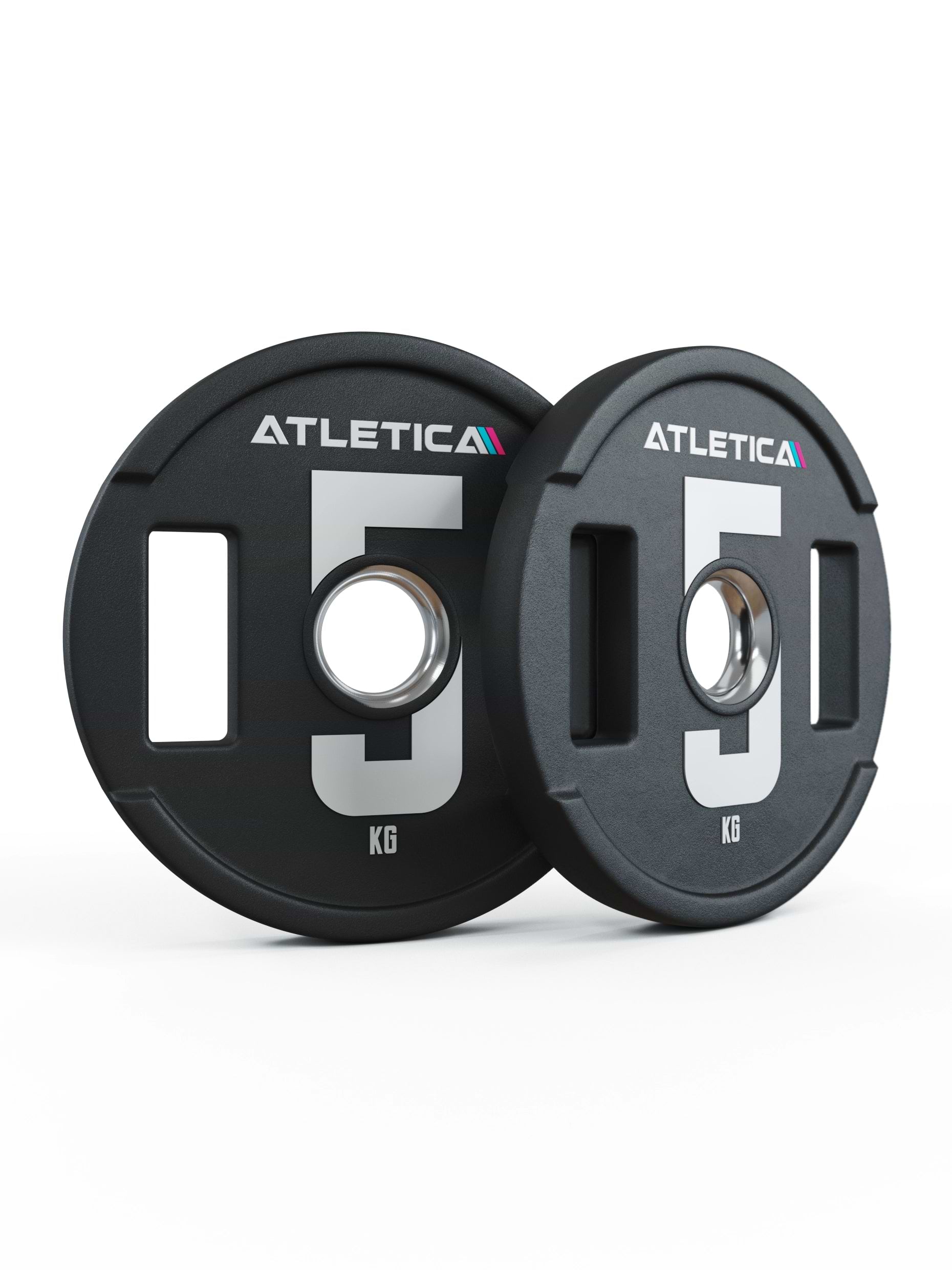 Gewichte: 2H Gripper Plates Pro | Paar | 50mm Cast Polyurethan-Ummantelung 〡 langlebig 〡 Gewichtstoleranz 1 % 〡 Edelstahlring | 2x2.5kg, 2x5kg, 2x10kg, 2x15kg, 2x20kg, 2x25kg