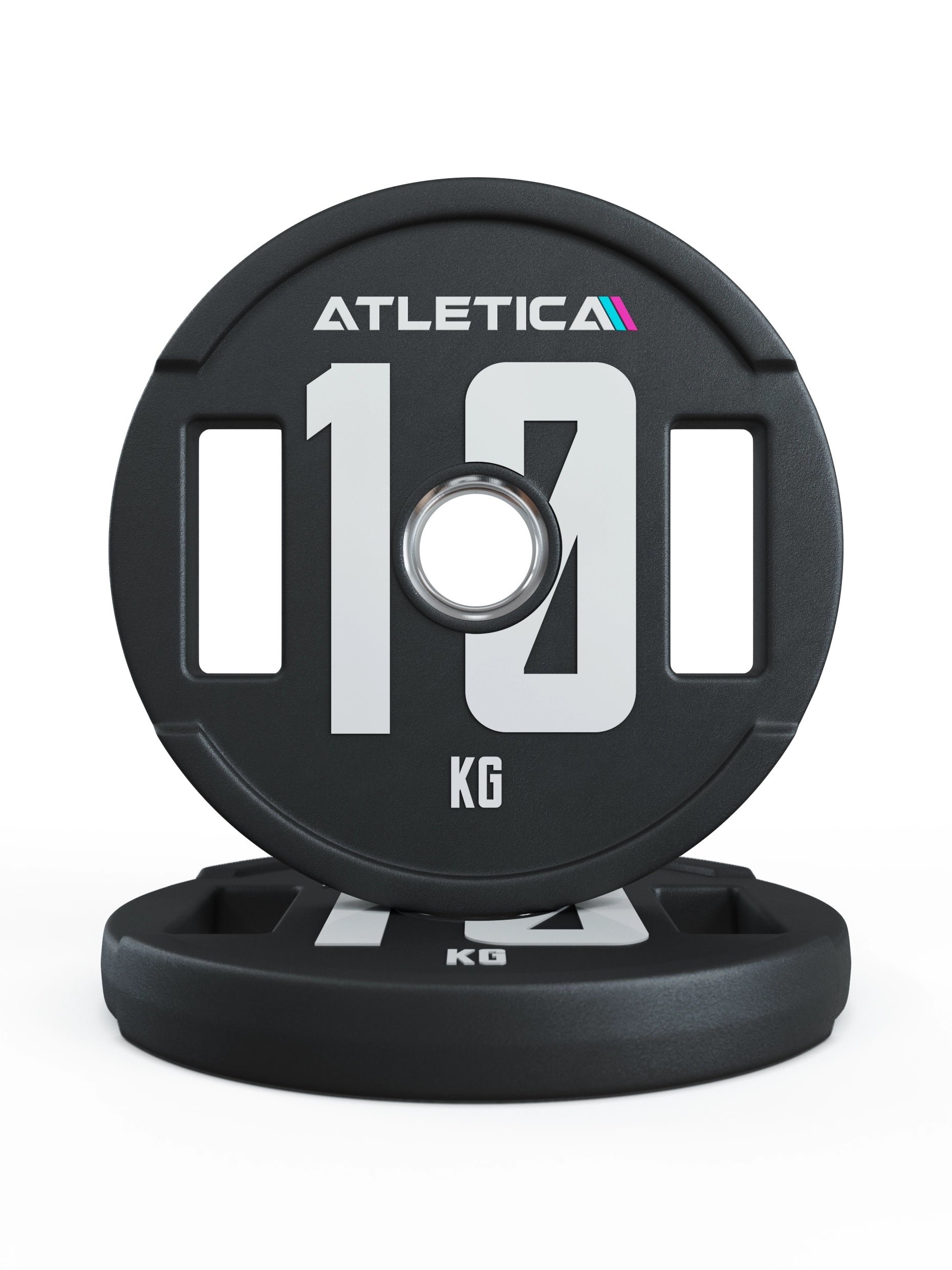 Gewichte: 2H Gripper Plates Pro | Paar | 50mm Cast Polyurethan-Ummantelung 〡 langlebig 〡 Gewichtstoleranz 1 % 〡 Edelstahlring | 2x2.5kg, 2x5kg, 2x10kg, 2x15kg, 2x20kg, 2x25kg

