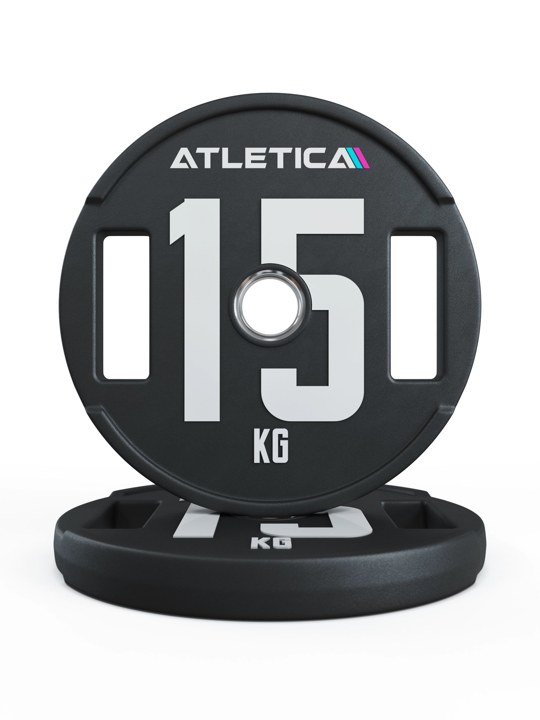 Gewichte: 2H Gripper Plates Pro | Paar | 50mm Cast Polyurethan-Ummantelung 〡 langlebig 〡 Gewichtstoleranz 1 % 〡 Edelstahlring | 2x2.5kg, 2x5kg, 2x10kg, 2x15kg, 2x20kg, 2x25kg