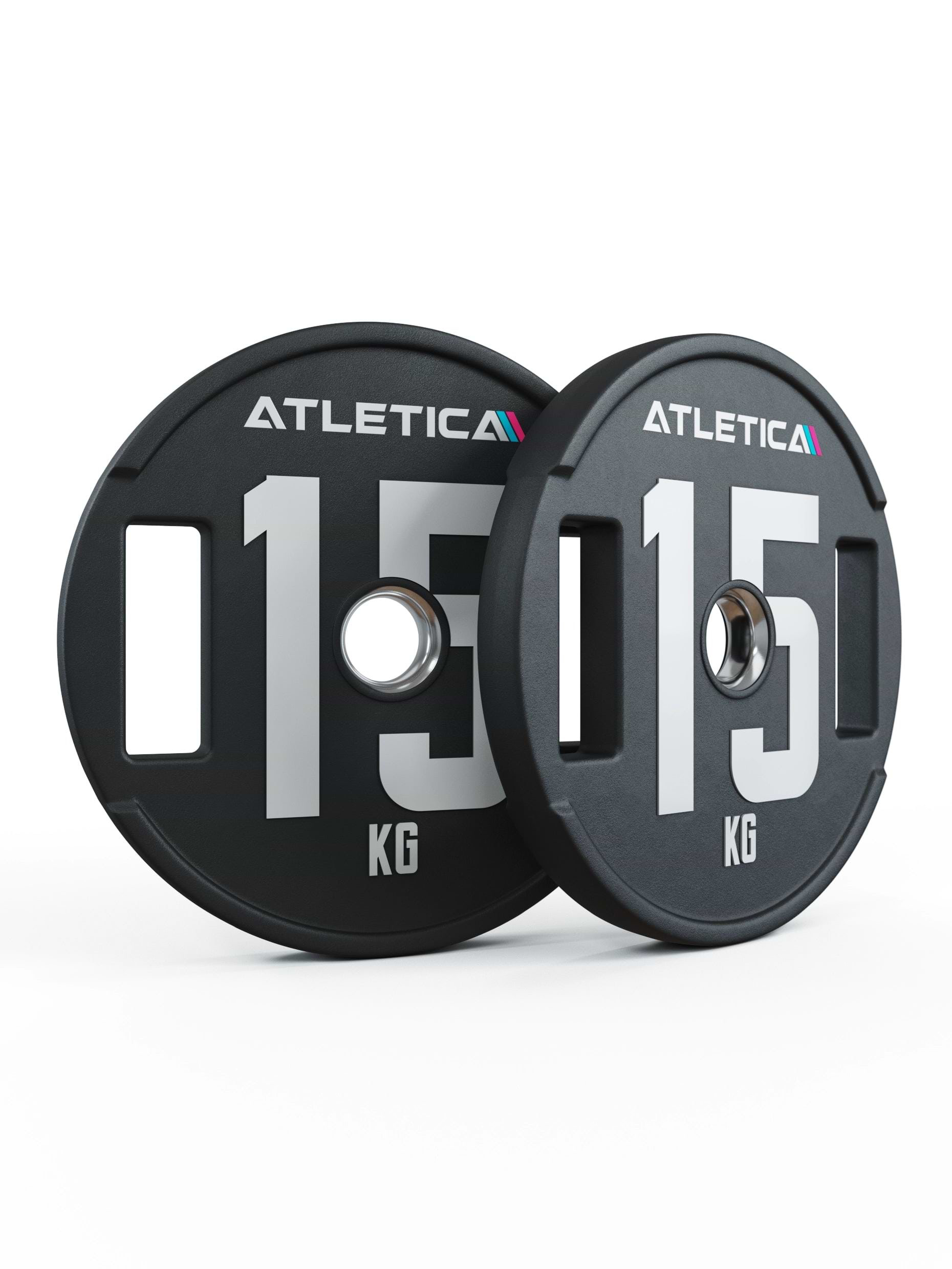 Gewichte: 2H Gripper Plates Pro | Paar | 50mm Cast Polyurethan-Ummantelung 〡 langlebig 〡 Gewichtstoleranz 1 % 〡 Edelstahlring | 2x2.5kg, 2x5kg, 2x10kg, 2x15kg, 2x20kg, 2x25kg