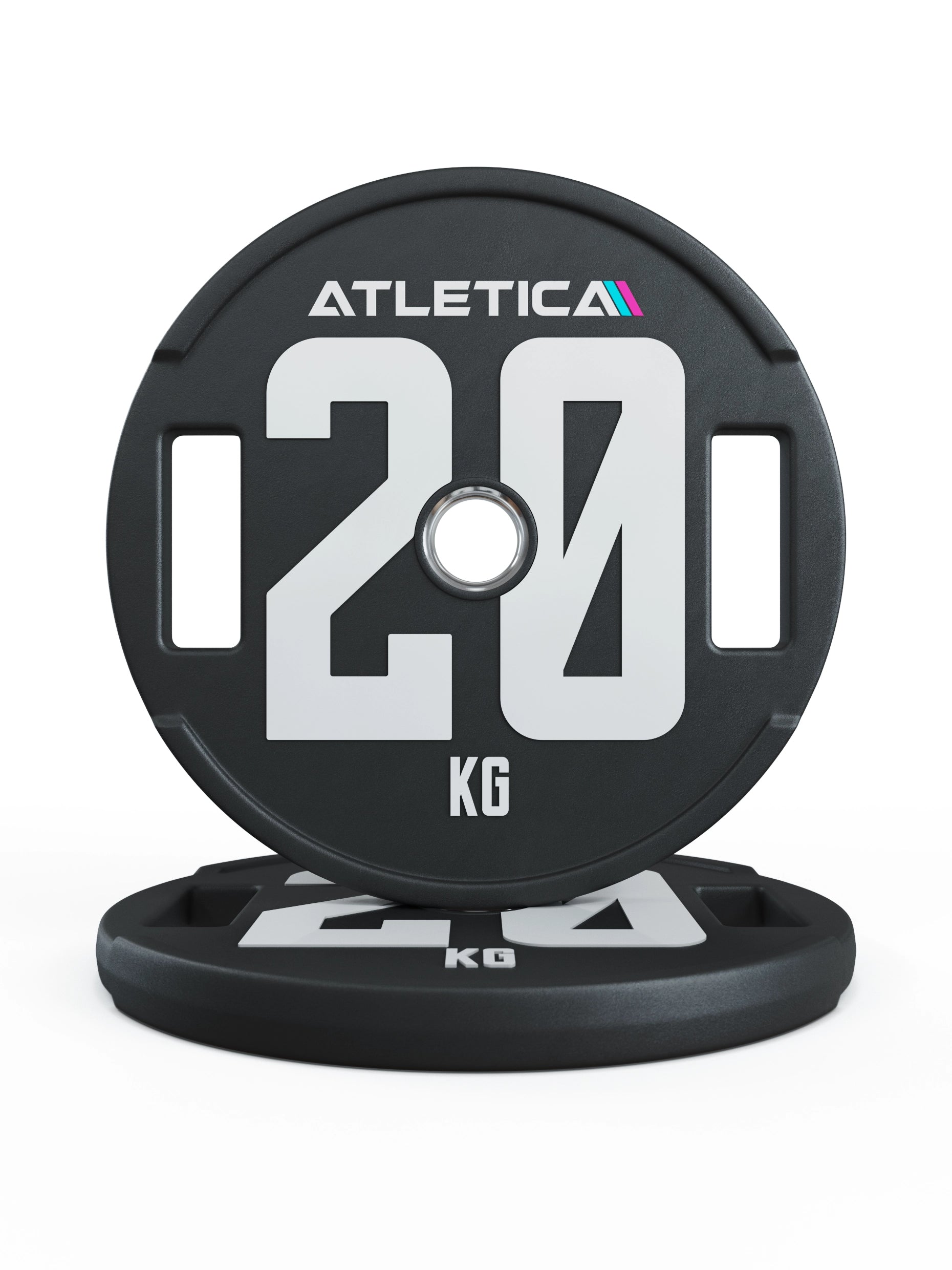 Gewichte: 2H Gripper Plates Pro | Paar | 50mm Cast Polyurethan-Ummantelung 〡 langlebig 〡 Gewichtstoleranz 1 % 〡 Edelstahlring | 2x2.5kg, 2x5kg, 2x10kg, 2x15kg, 2x20kg, 2x25kg
#size_2x20kg