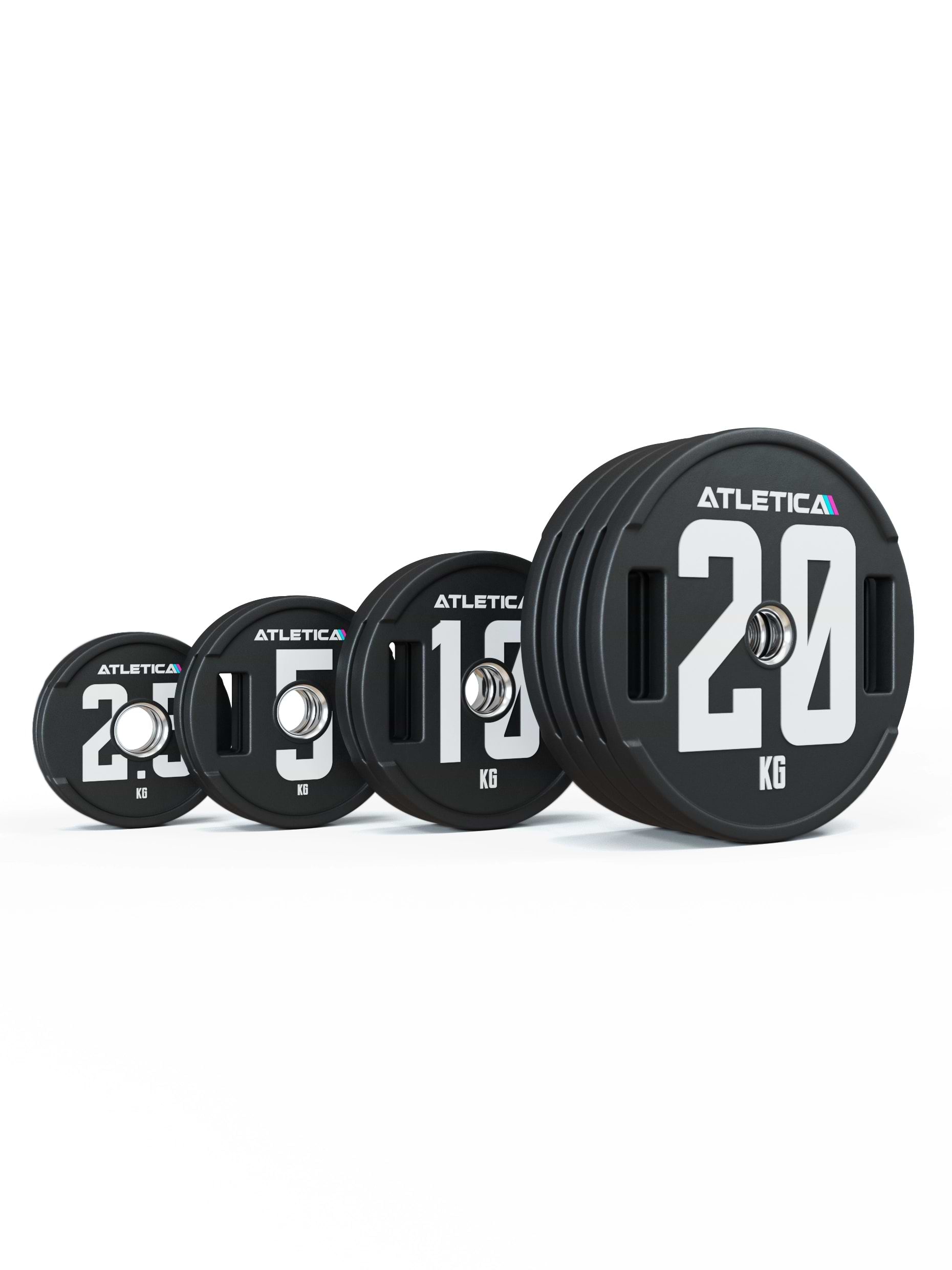 Hantelscheiben Set 2H Gripper Plates Pro | Paar | 50mm Cast Polyurethan-Ummantelung 〡 Stahlkern 〡 Gewichtstoleranz 1 % 〡 Edelstahlring |