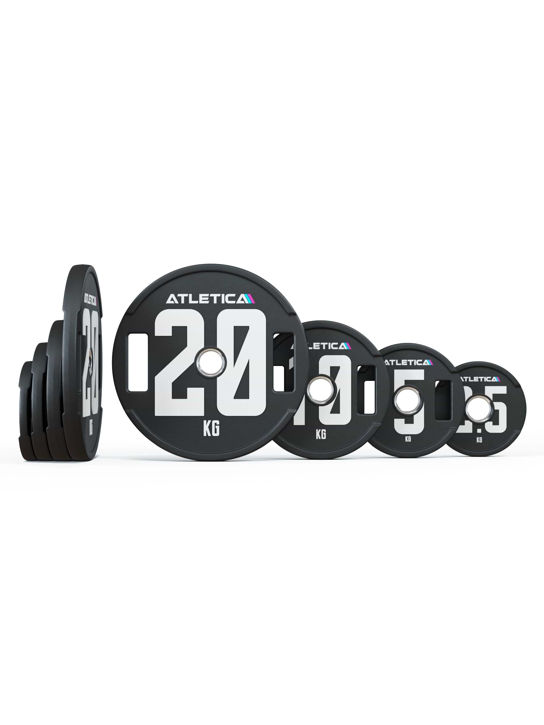 Hantelscheiben Set 2H Gripper Plates Pro | Paar | 50mm Cast Polyurethan-Ummantelung 〡 Stahlkern 〡 Gewichtstoleranz 1 % 〡 Edelstahlring | #size_75kg