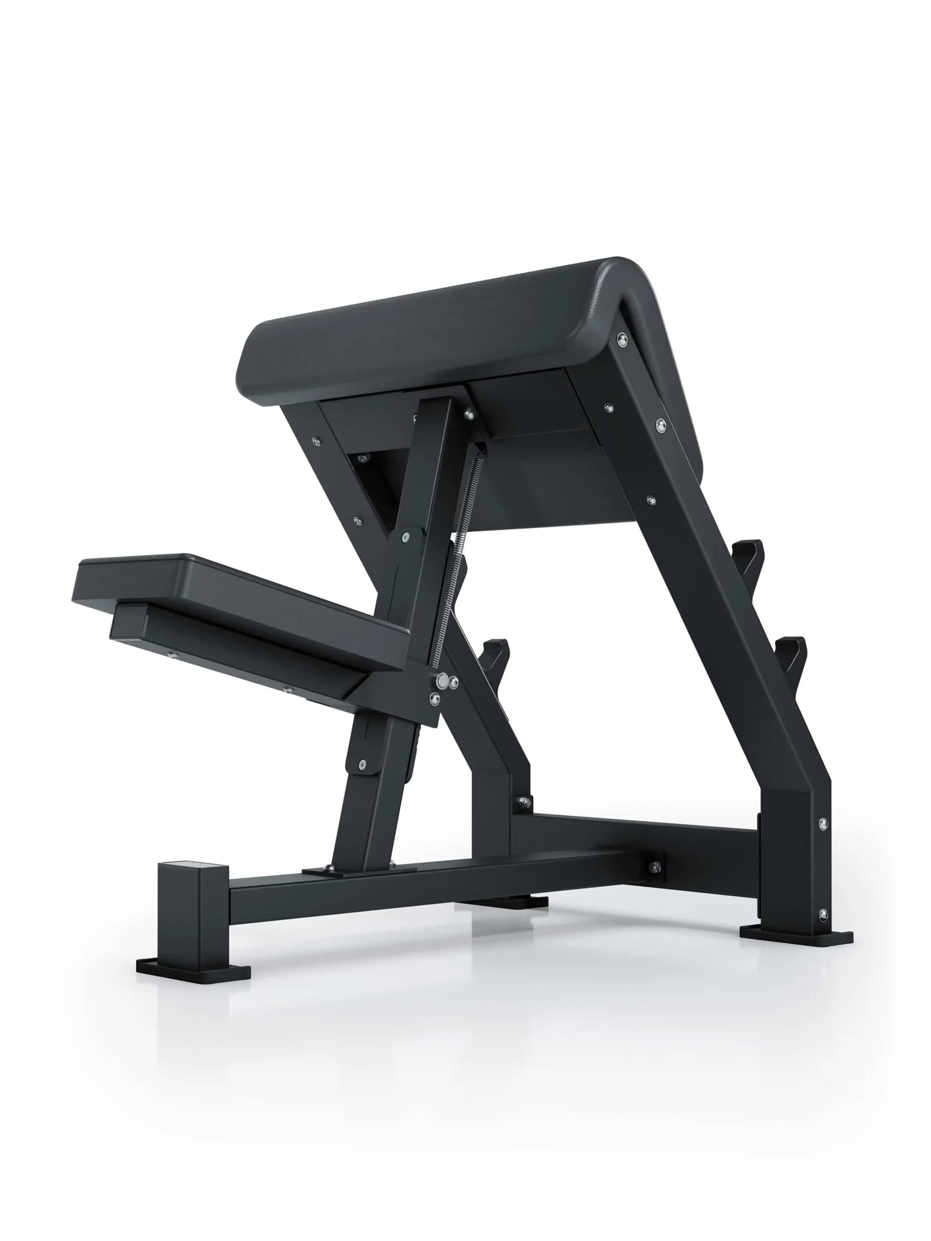 Preacher Curl Bank in Studioqualität | 2.5mm Stahlrahmen | Ergonomische Polster | Isoliertes Bizepstraining I Geführter Bewegungsablauf I Für Scott Curls mit SZ-Hantel