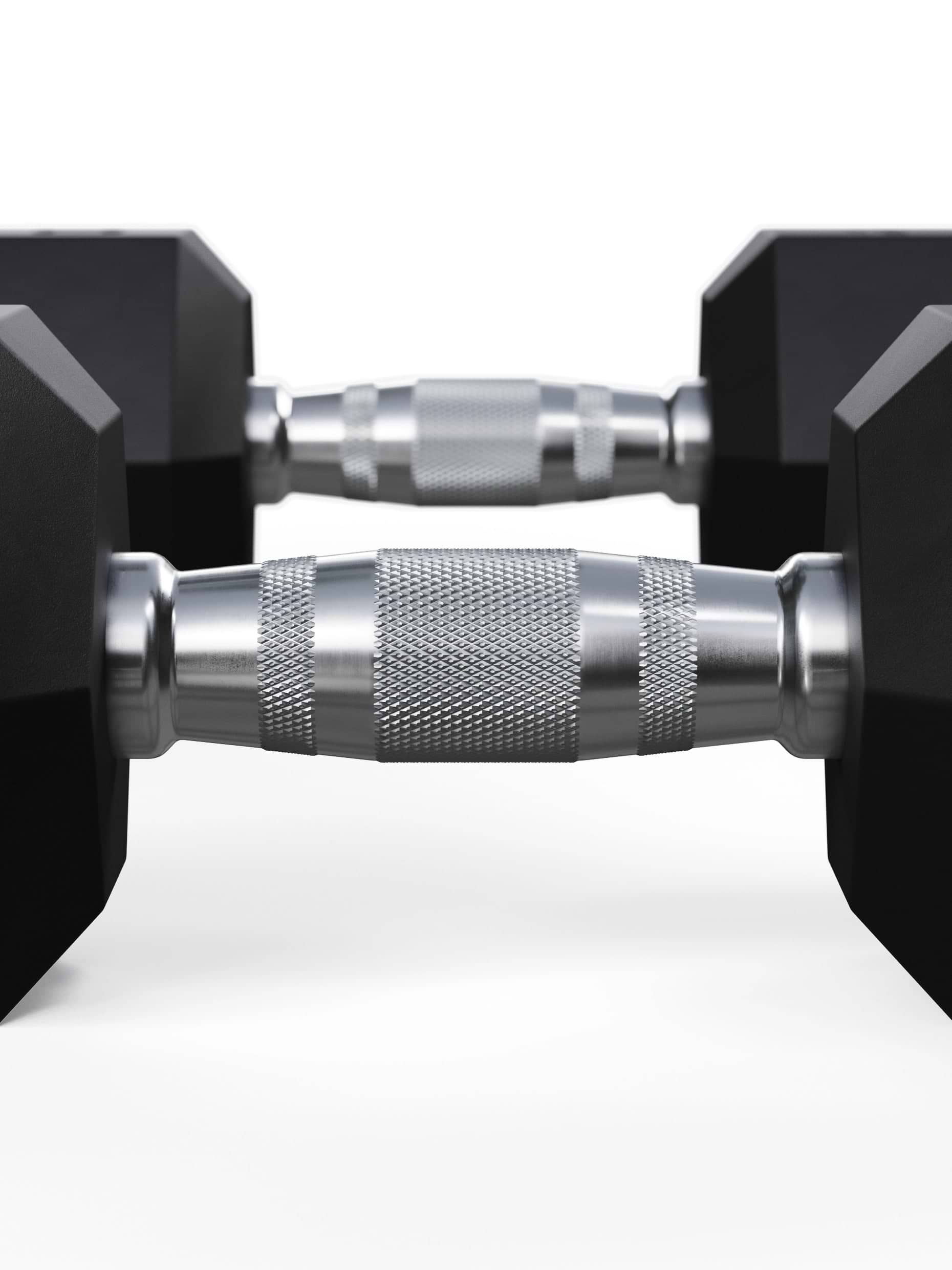 Hexagon Hanteln PRO 10kg mit verchromtem Griff