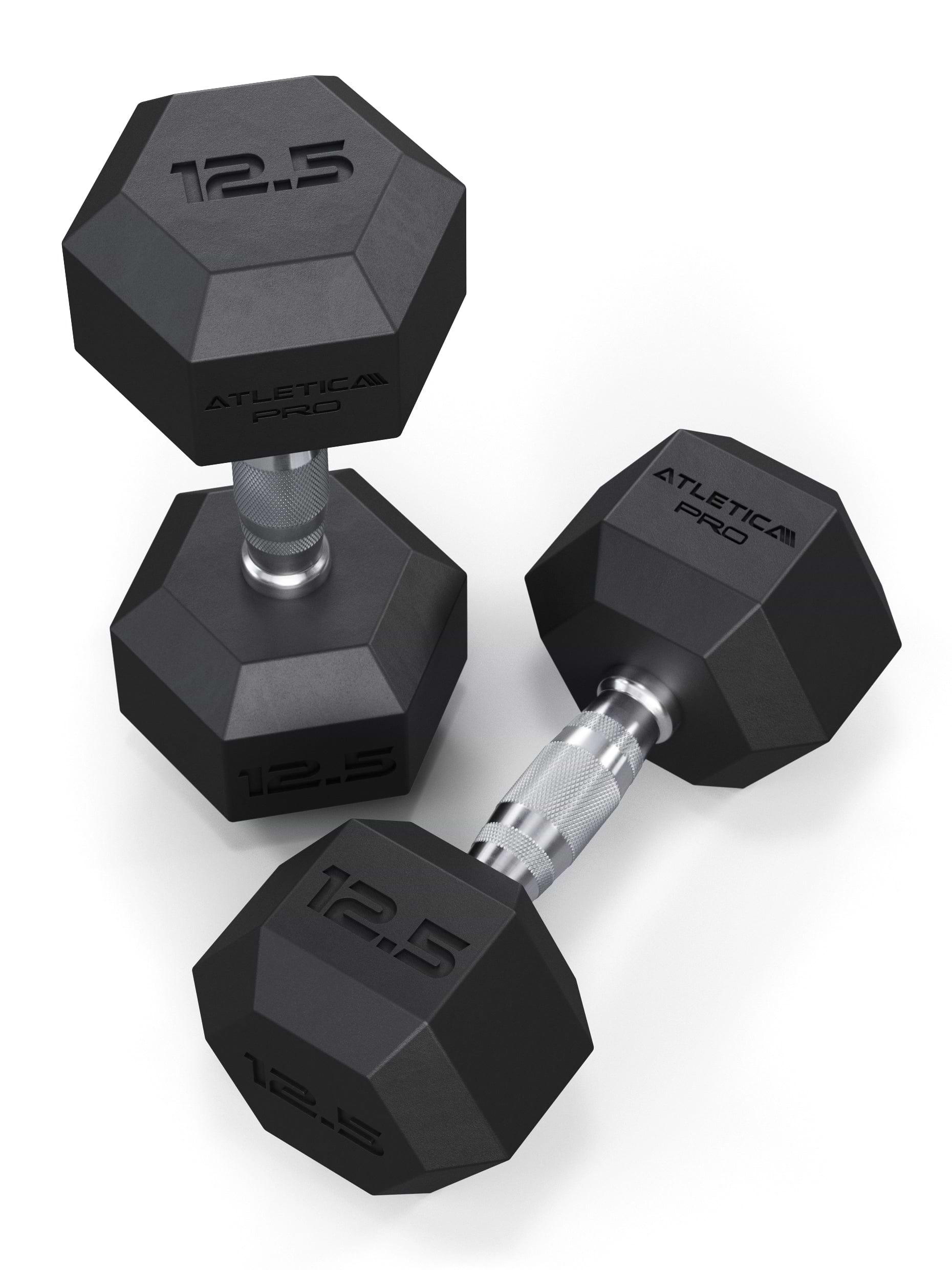 Atletica Hexagon Kurzhanteln PRO 12.5kg Paar, mit CPU-Beschichtung