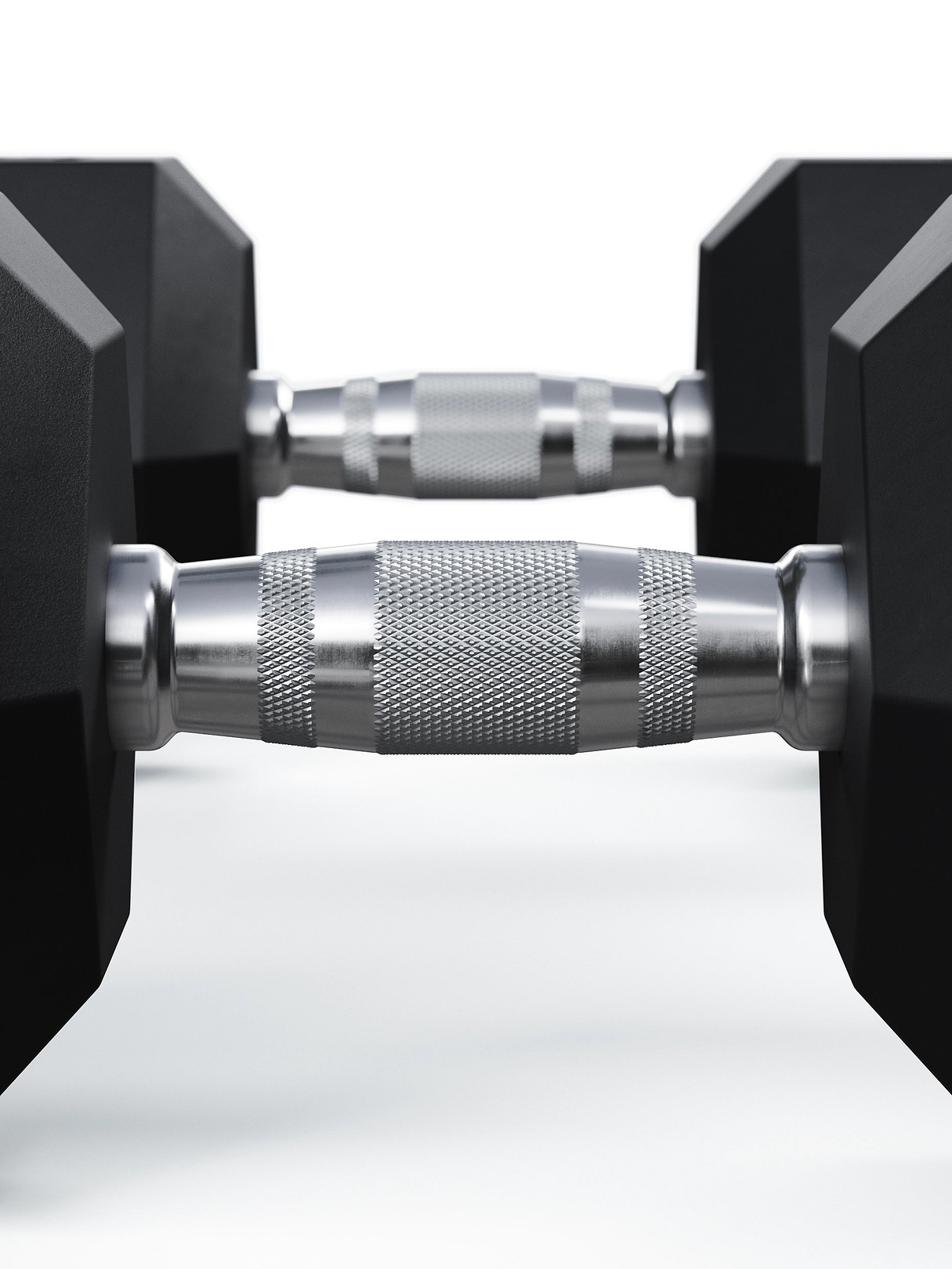 ATLETICA Hexagonhanteln PRO (Paar) | Polyurethan Hexagon Kurzhanteln | Dumbbells Pro - Gewichte mit bikonischem Griff mit Hartchrom Beschichtung | CNC gefräster Stahlkern | Paarweise von 2.5 bis 50kg, #size_2-x-25kg