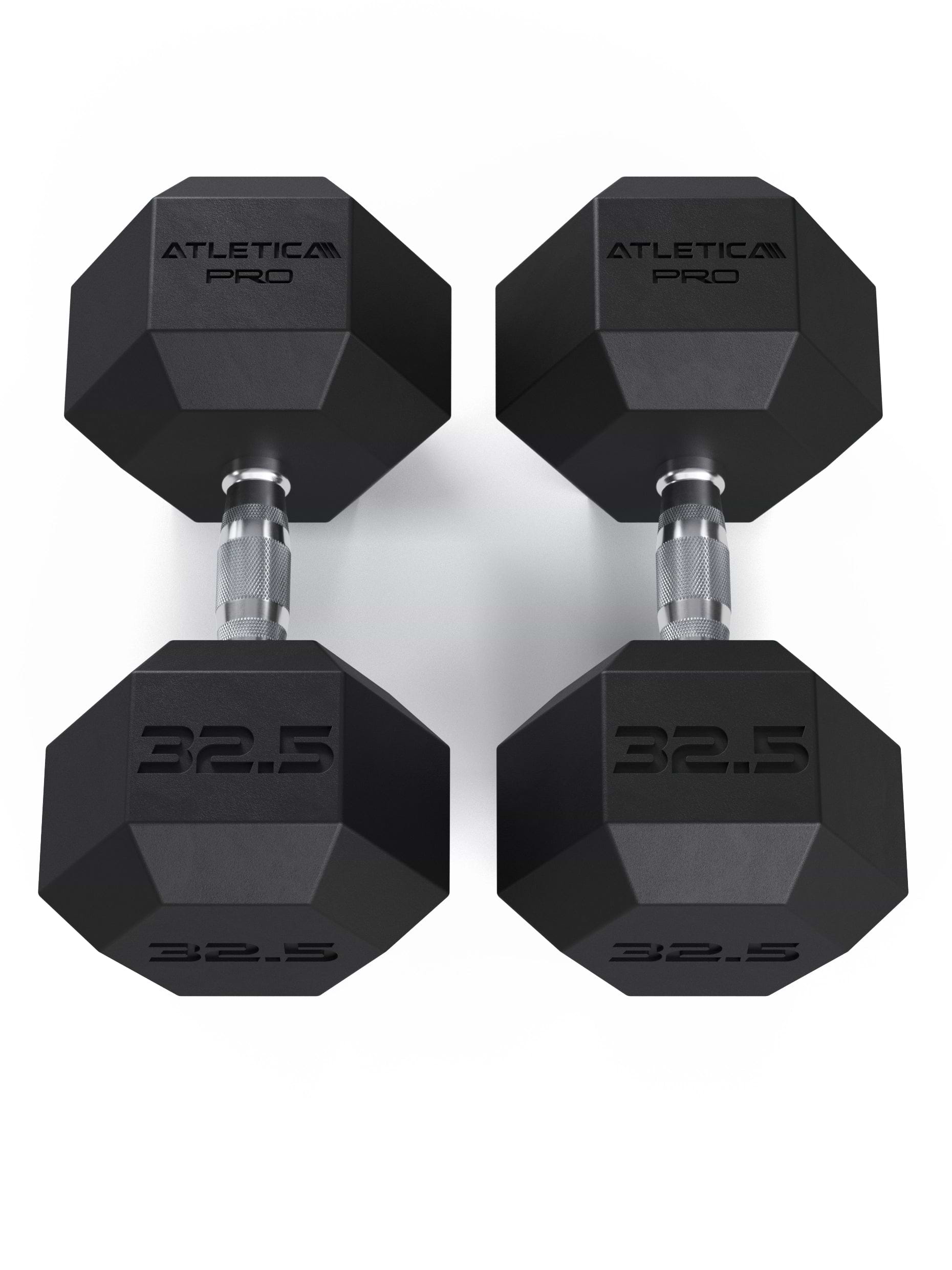 Atletica Hexagon Kurzhanteln PRO 32.5kg Paar, perfekt für Krafttraining