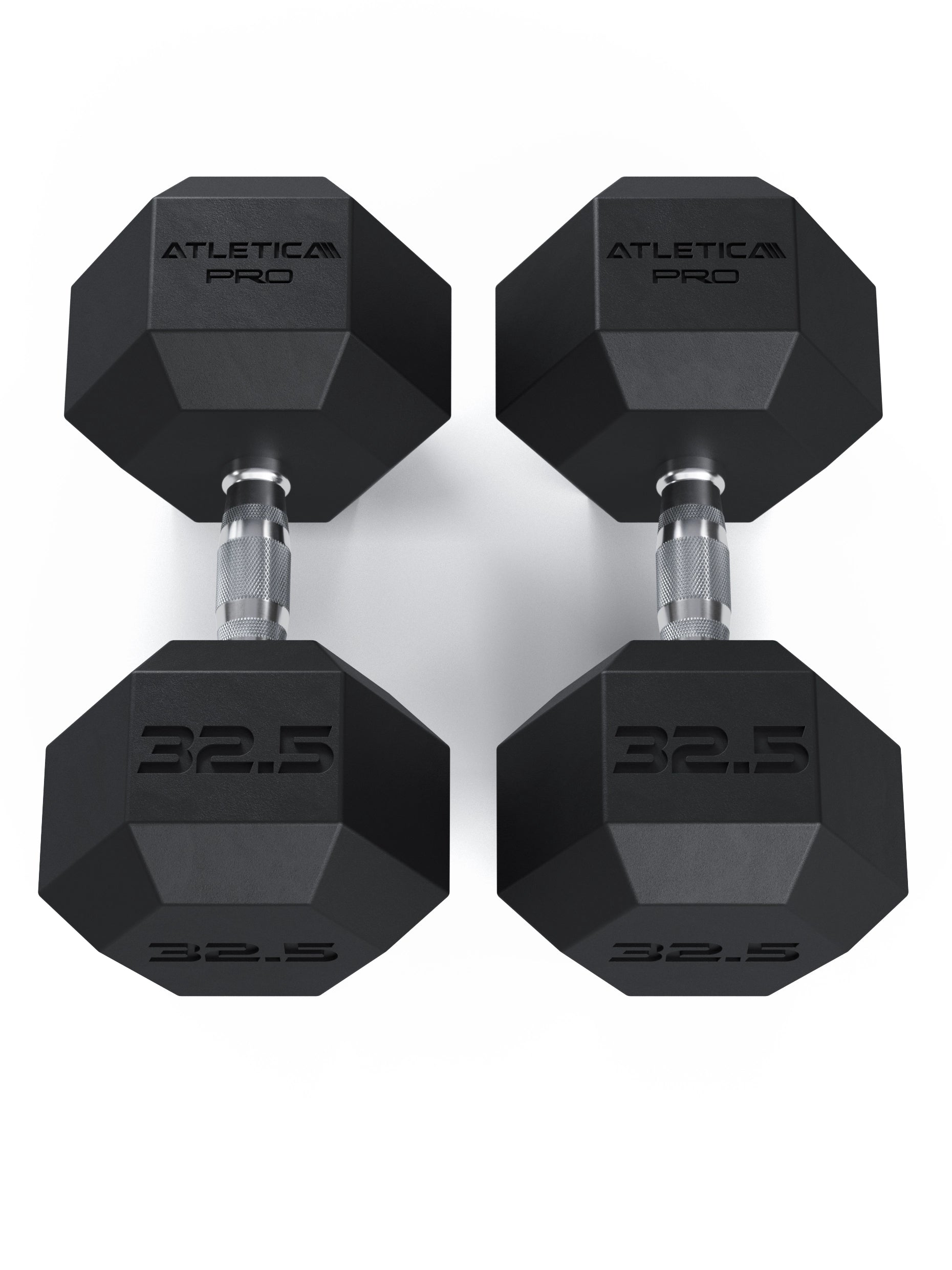 Atletica Hexagon Kurzhanteln PRO 32.5kg Paar, perfekt für Krafttraining 