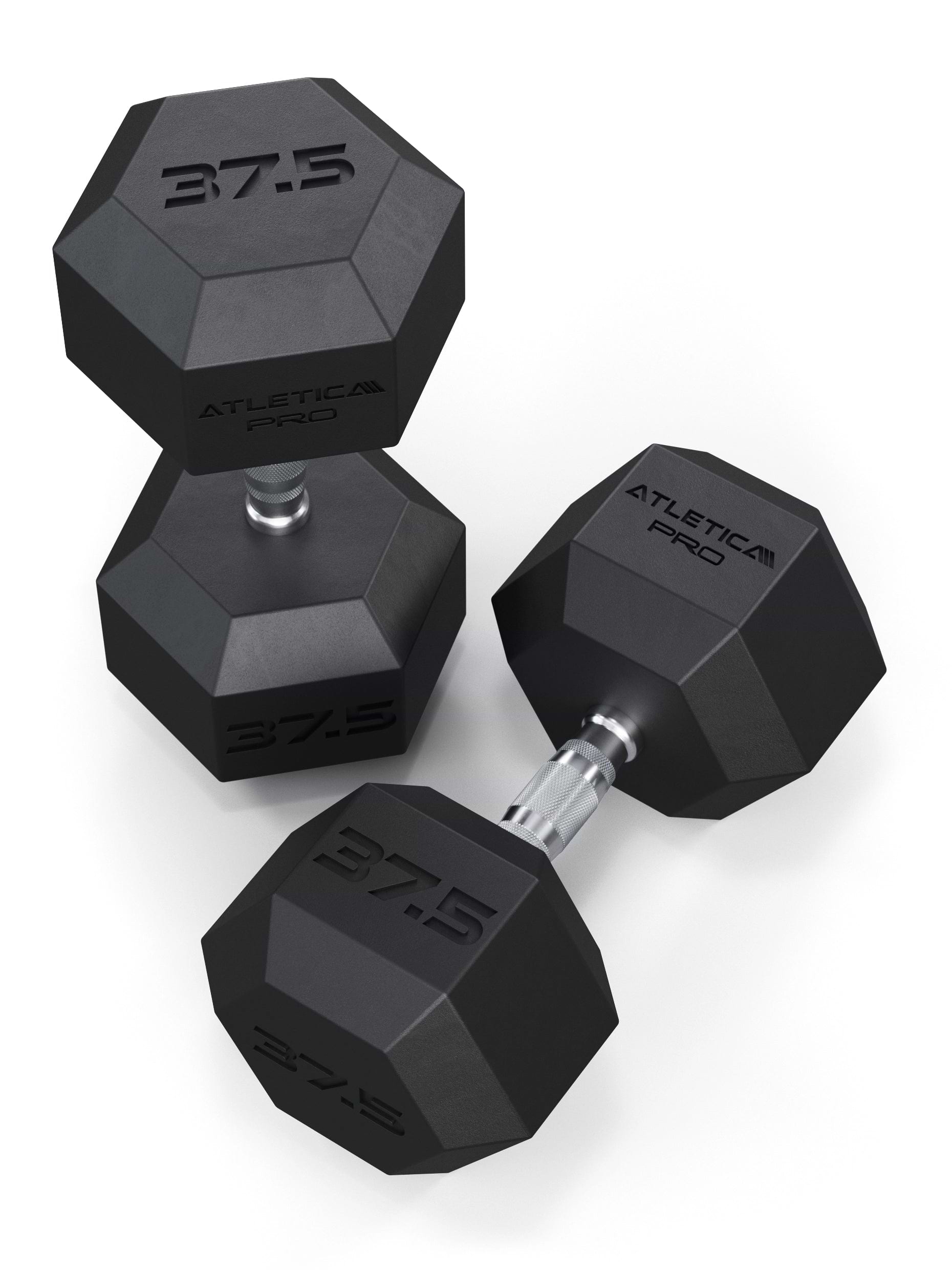 Atletica Hexagon Kurzhanteln PRO 37.5kg Paar, mit CPU-Beschichtung