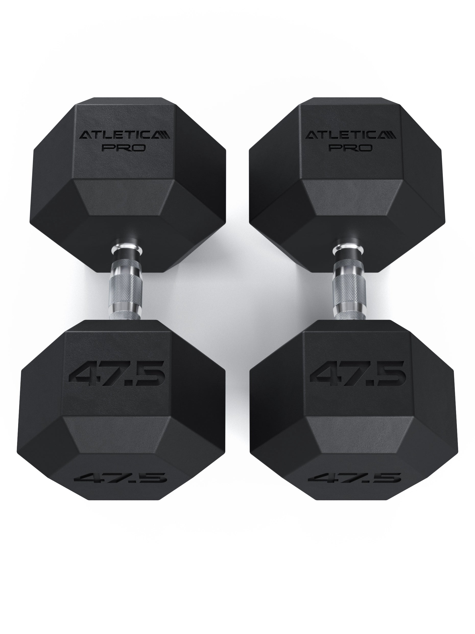 Atletica Hexagon Kurzhanteln PRO 47.5kg Paar, mit CPU-Beschichtung
