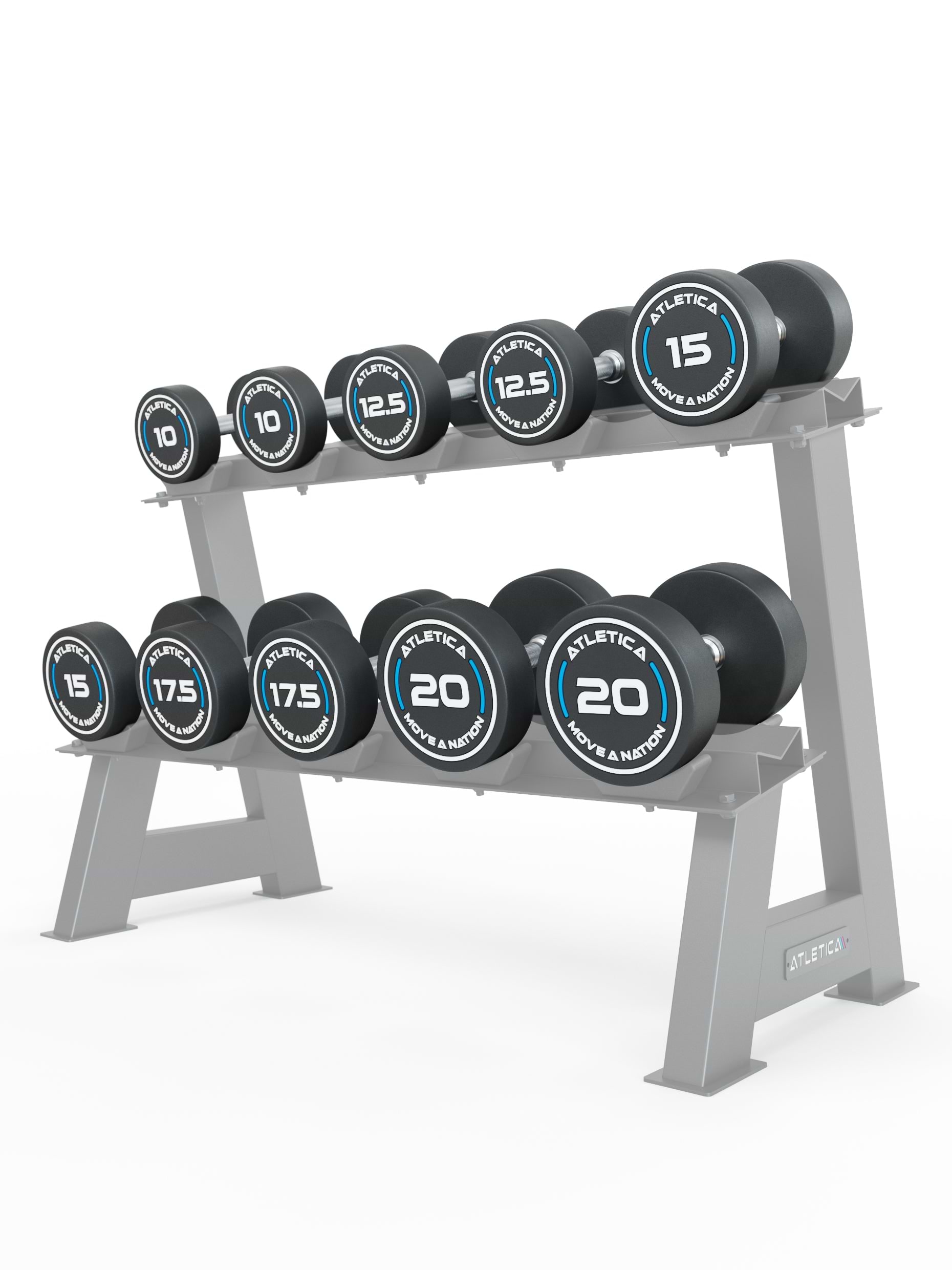 Rundhanteln PRO Set für Fortgeschrittene | 10 - 20 kg -Storage Ablage