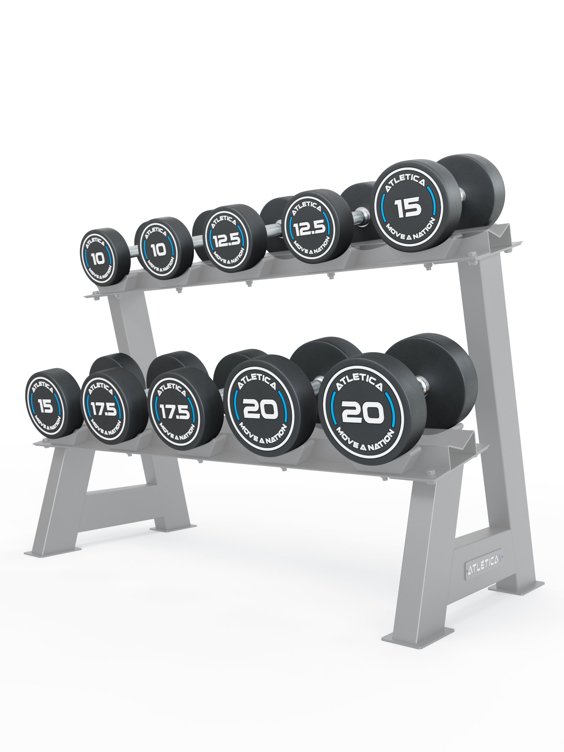 Rundhanteln PRO Set für Fortgeschrittene | 10 - 20 kg -Storage Ablage