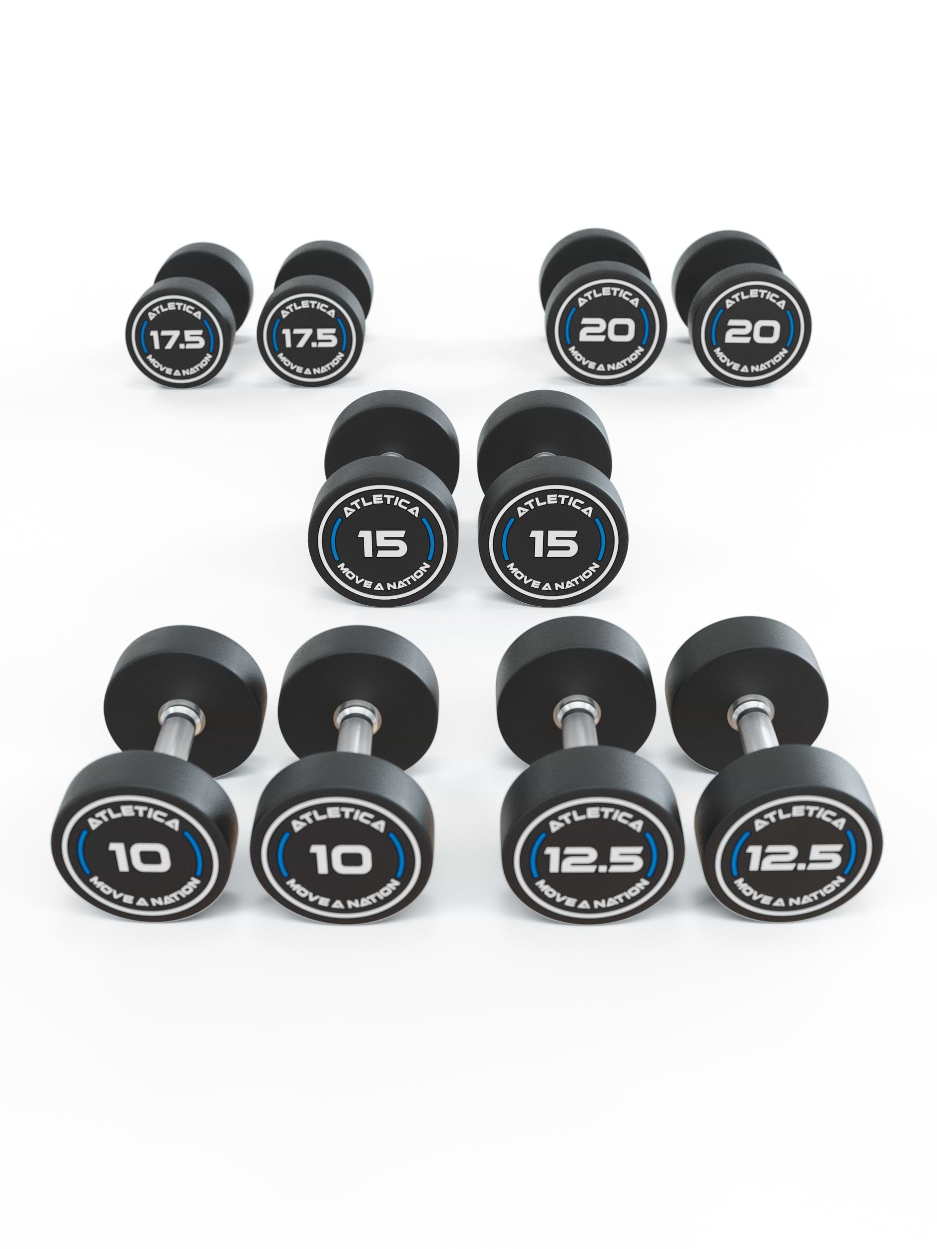 ATLETICA Rundhanteln PRO Set für Fortgeschrittene | 10 - 20 kg