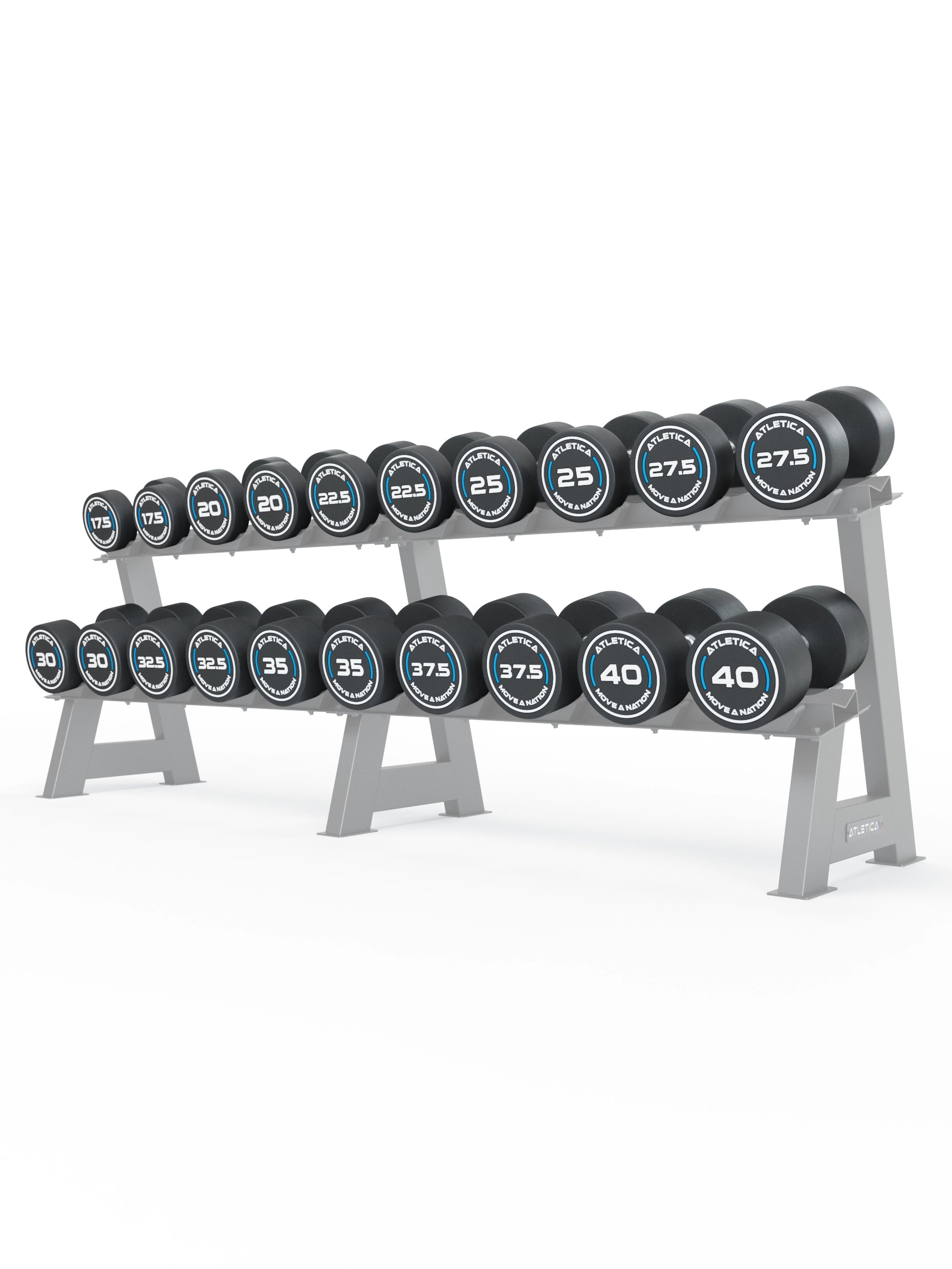 ATLETICA Rundhanteln PRO I Set 5 - All-In High | 17.5 - 40 kg