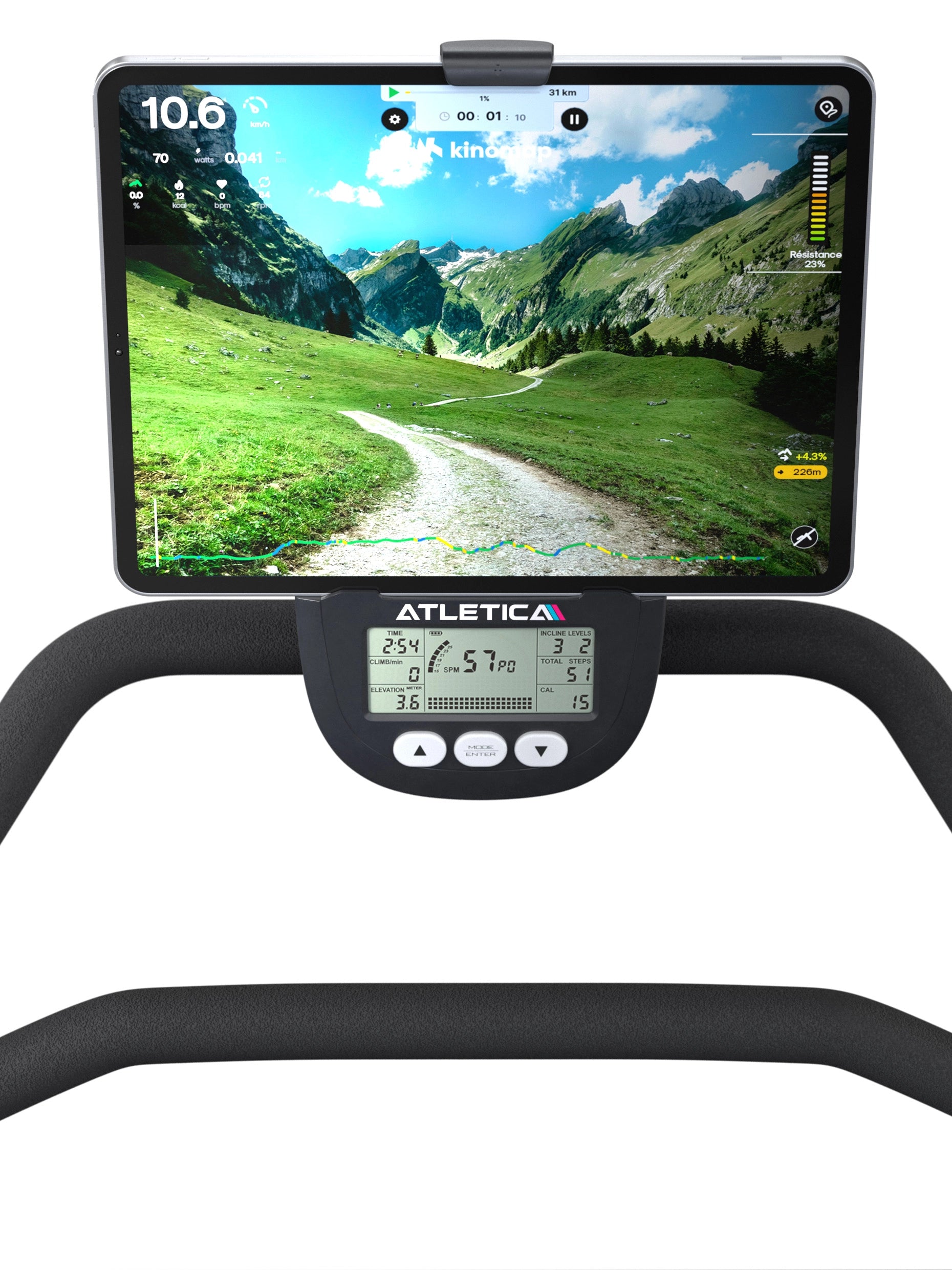 Treppensteiger Stair klappbarer Stairclimber: Tablett und Konsole