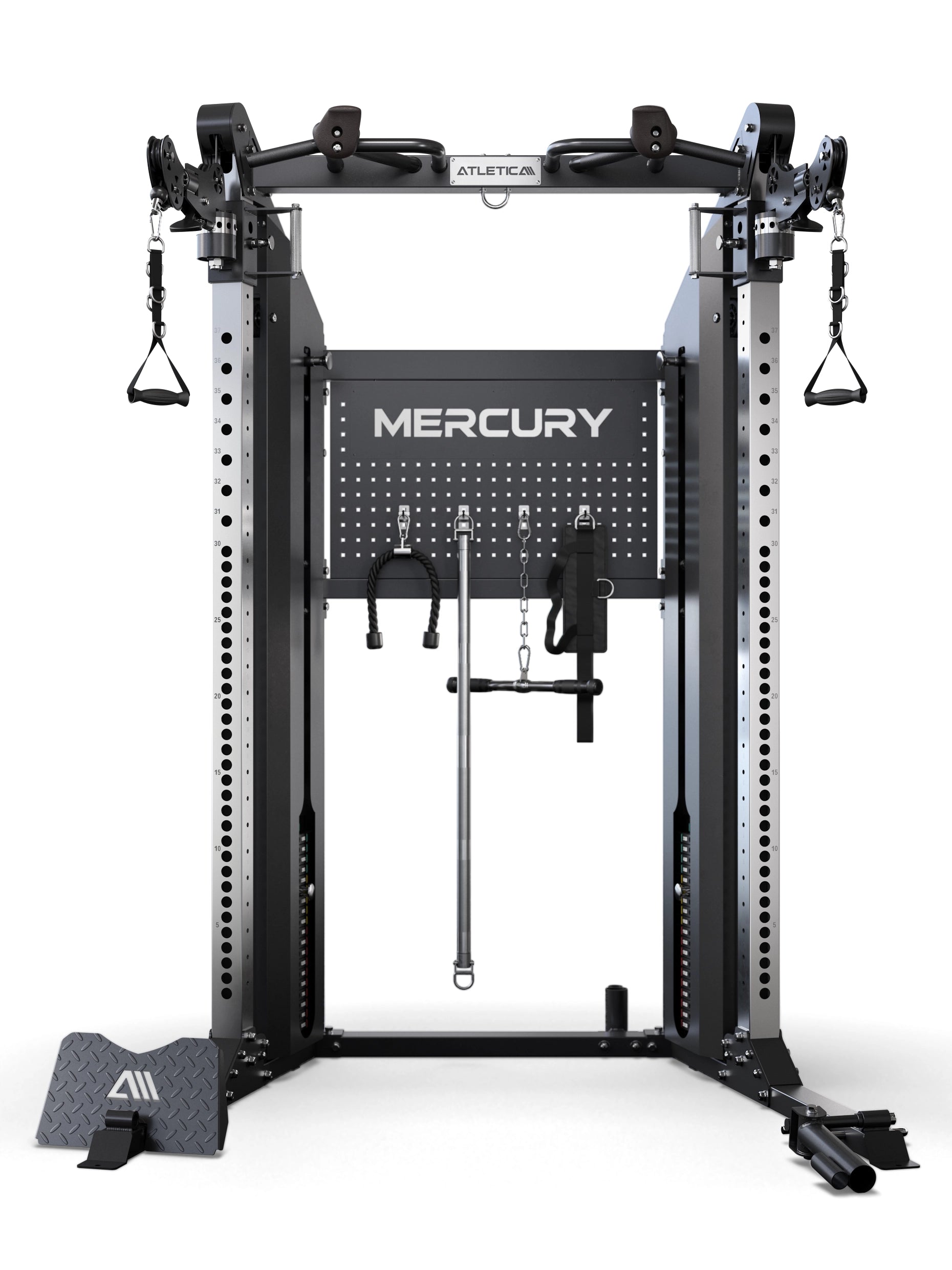 Mercury Kabelzugstation mit Multifunktionsboard für Zubehör: optimal für Supersätze und funktionelles Training
