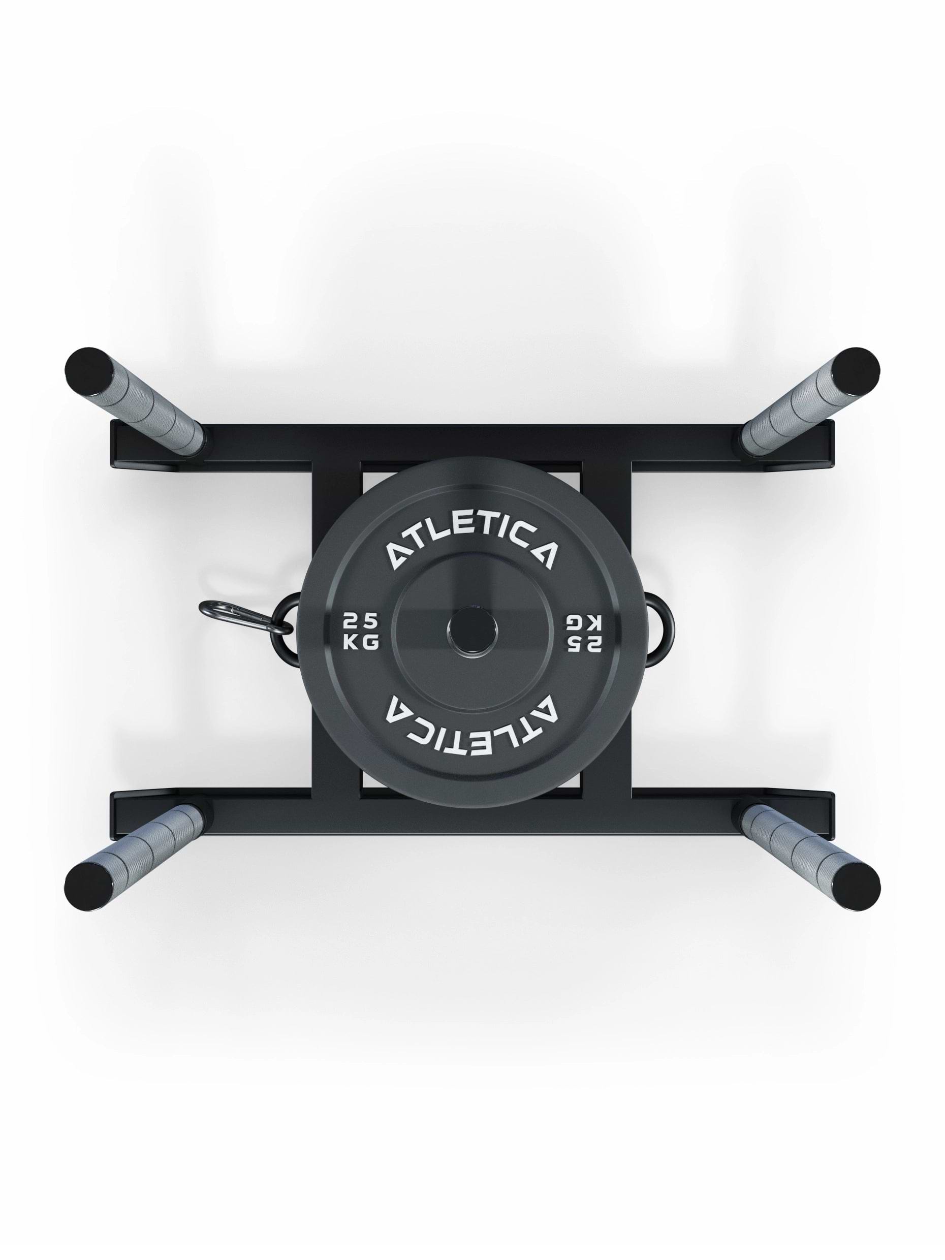 Schlitten mit zentrierter Scheibenaufnahme | Verletzungsprävention und HRX Training | 38kg I Top mit Gewichten