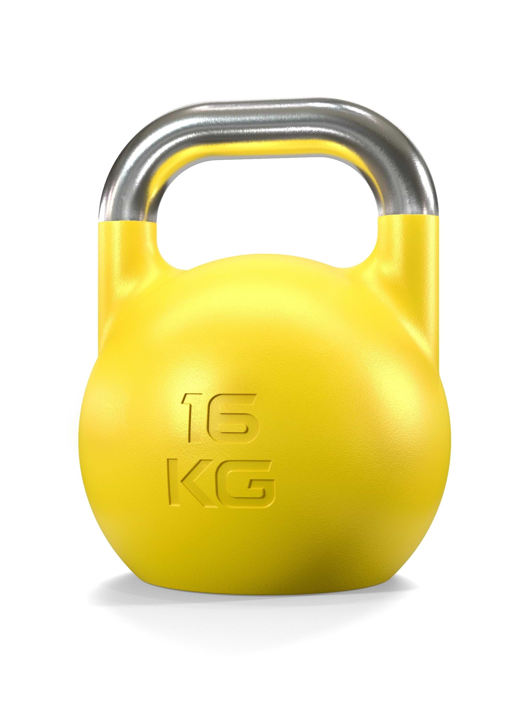 Sphäroguss | Studioqualität I Dezentes Logo | Competition Farbcode für einfaches Handling I Funktionelles Ganzkörpertraining I 16 kg