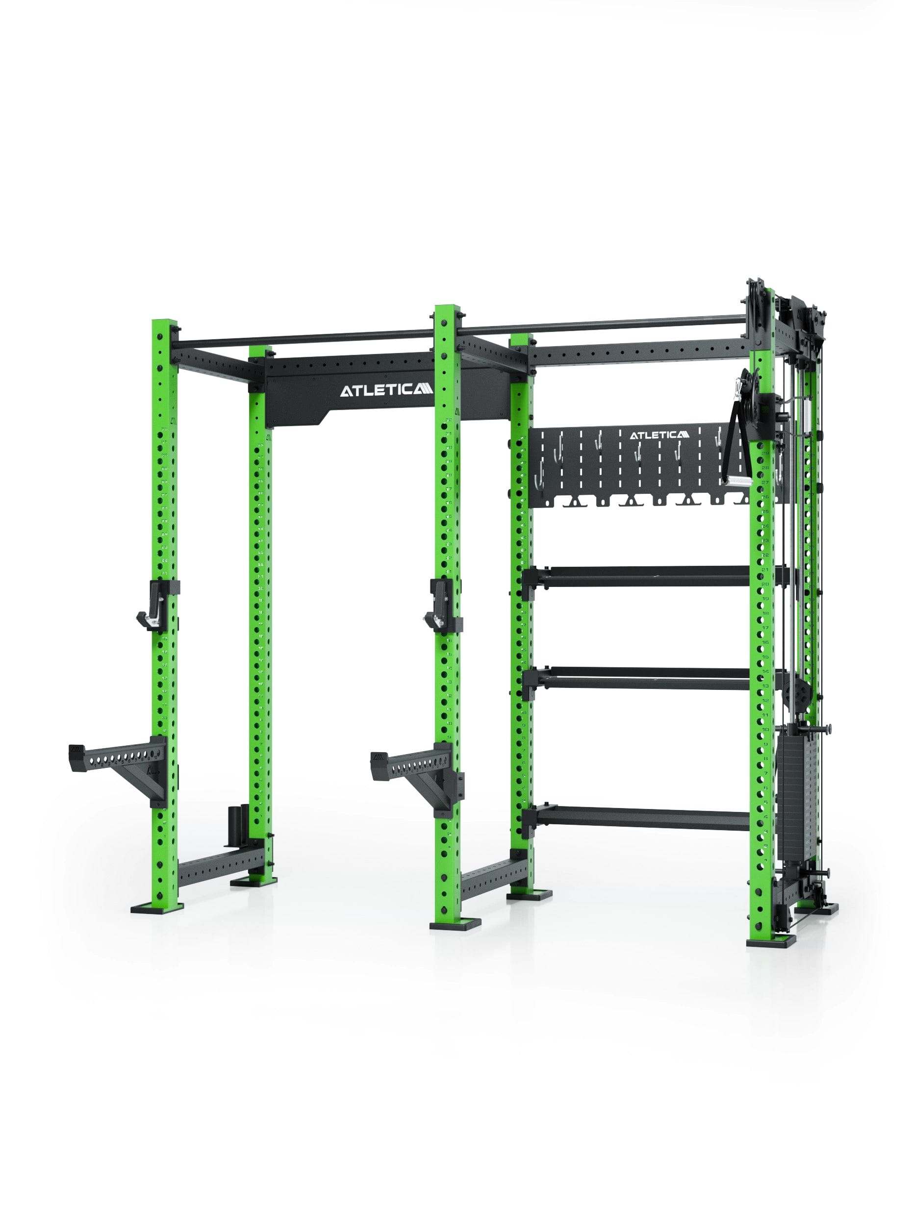 R8 Falcon R – kompaktes Power Rack mit Kabelzug, 90-kg-Gewichtsblock (2,5-kg-Sprünge) & komplettem Storage-System – ideal für Studios & PT.