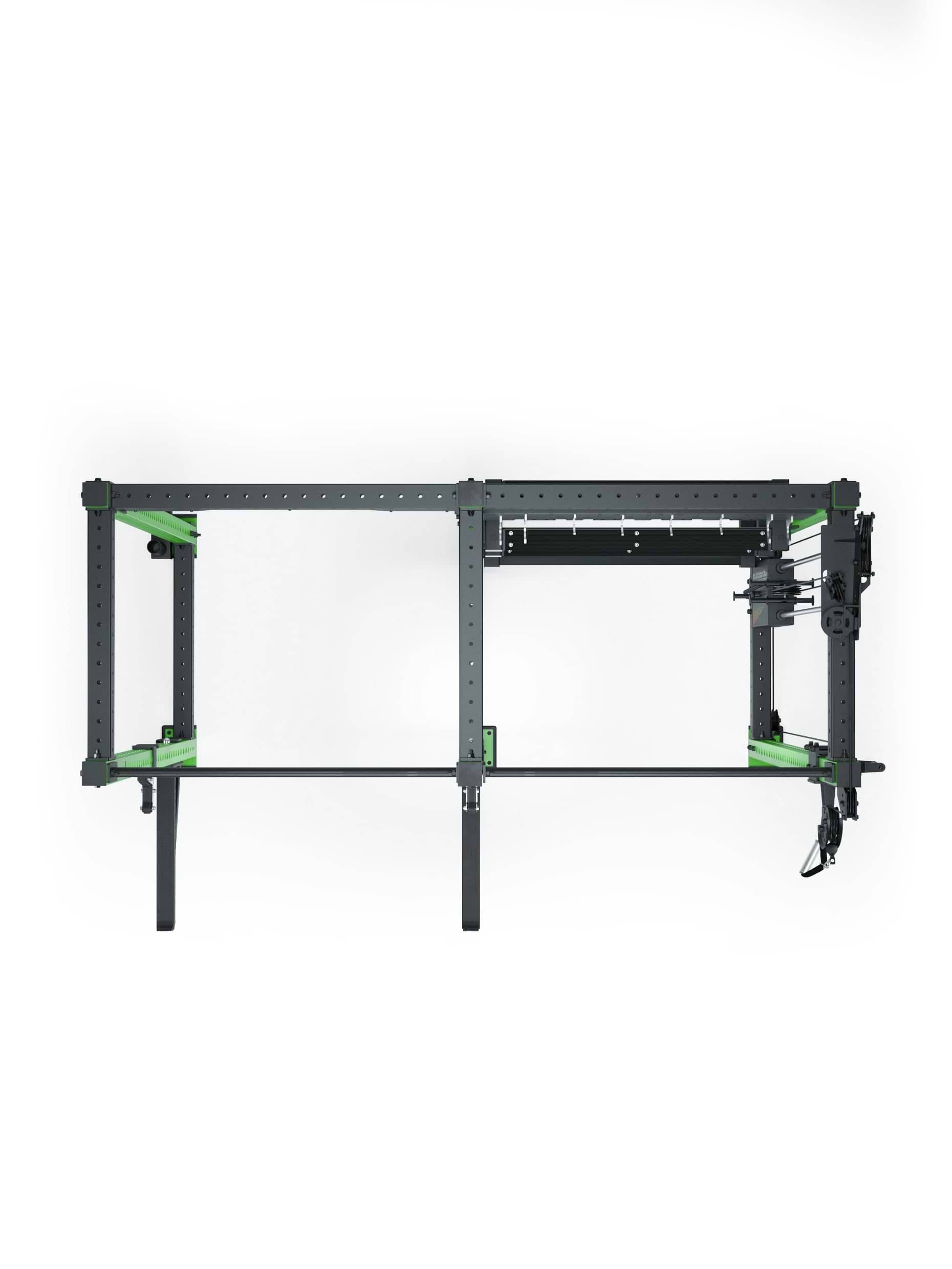 R8 Falcon R – kompaktes Power Rack mit Kabelzug, 90-kg-Gewichtsblock (2,5-kg-Sprünge) & komplettem Storage-System – ideal für Studios & PT.