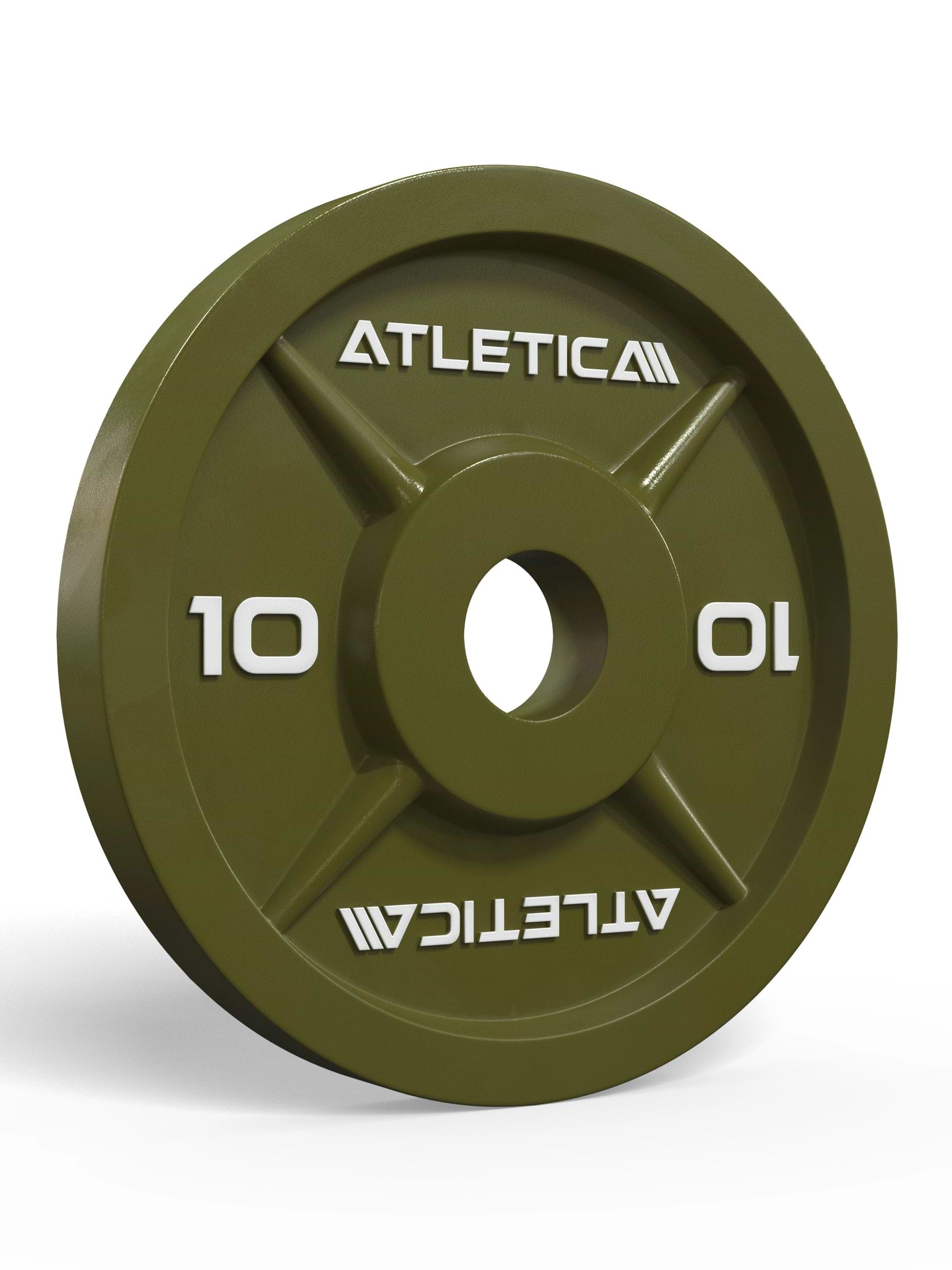 Atletica Color Iron Plates 10kg in Military grün
