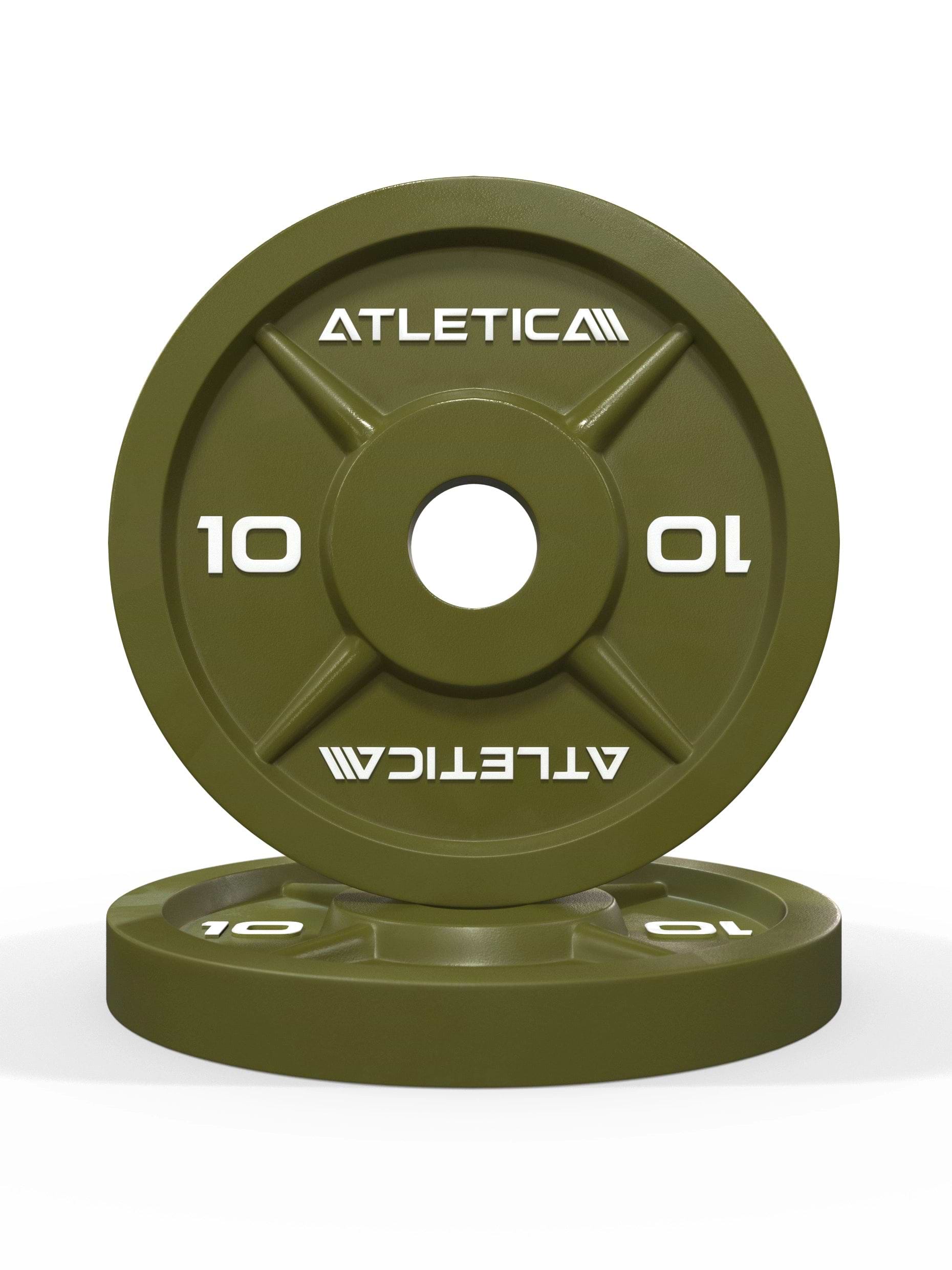 Atletica Color Iron Plates 25kg in military grün, Paar