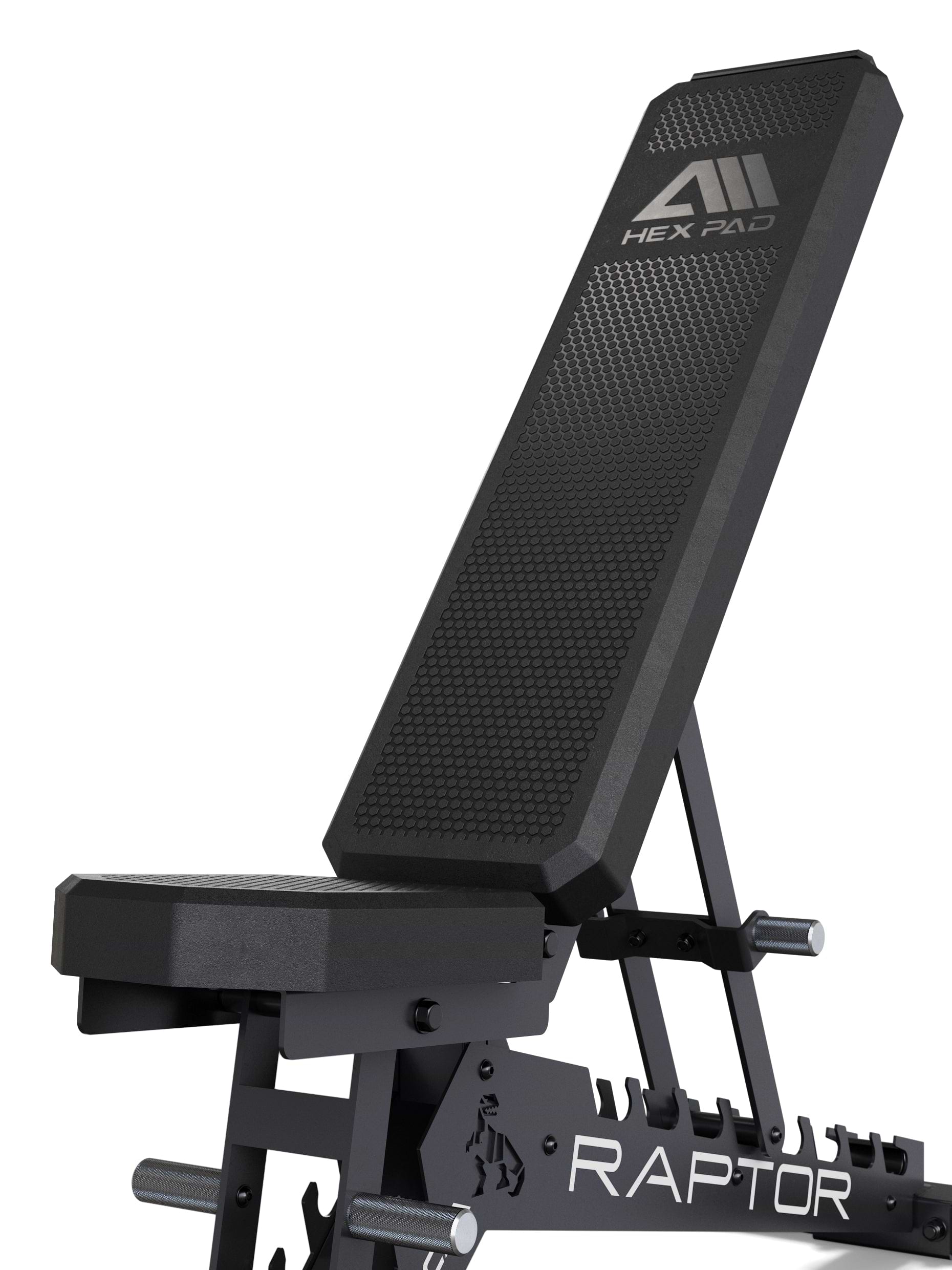 Raptor Hantelbank von Atletica mit Hex Pad