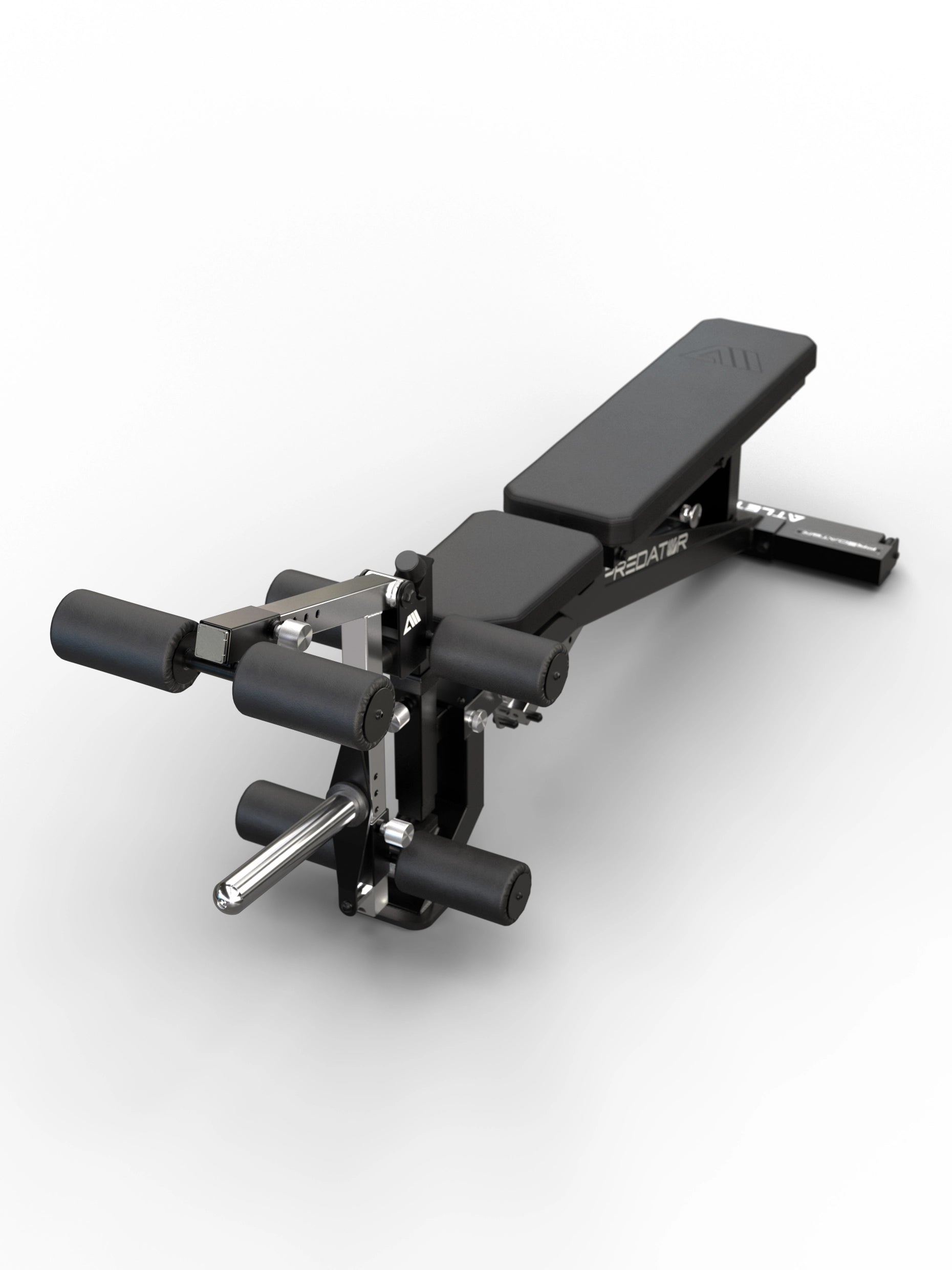 Atletica Predator modulare Hantelbank - Attachment-ready Konstruktion mit gerändeltem Frontpin