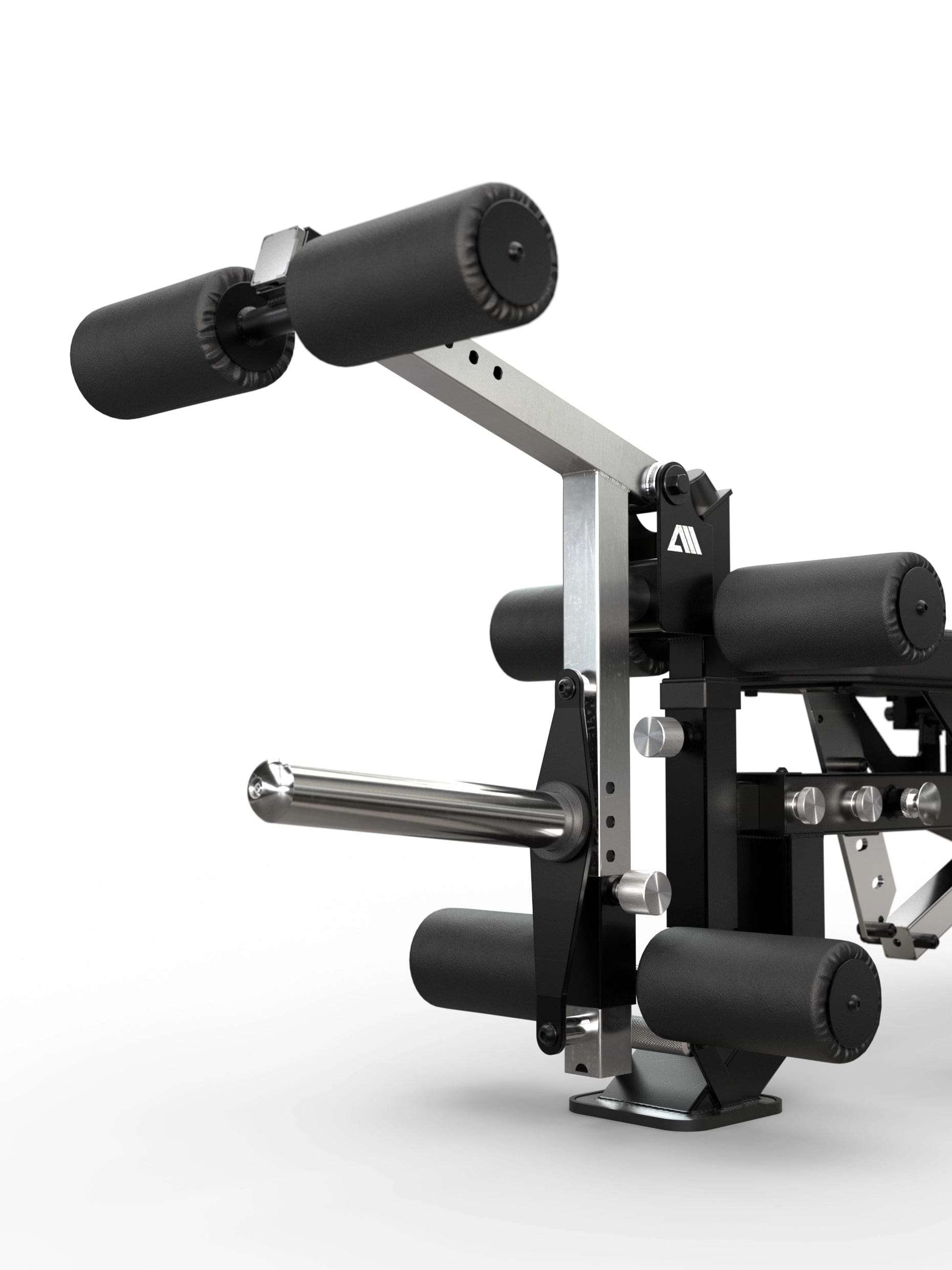 Atletica Predator modulare Hantelbank - EVO Leg Option mit gepolsterter Rollenvorrichtung und Verstellpin