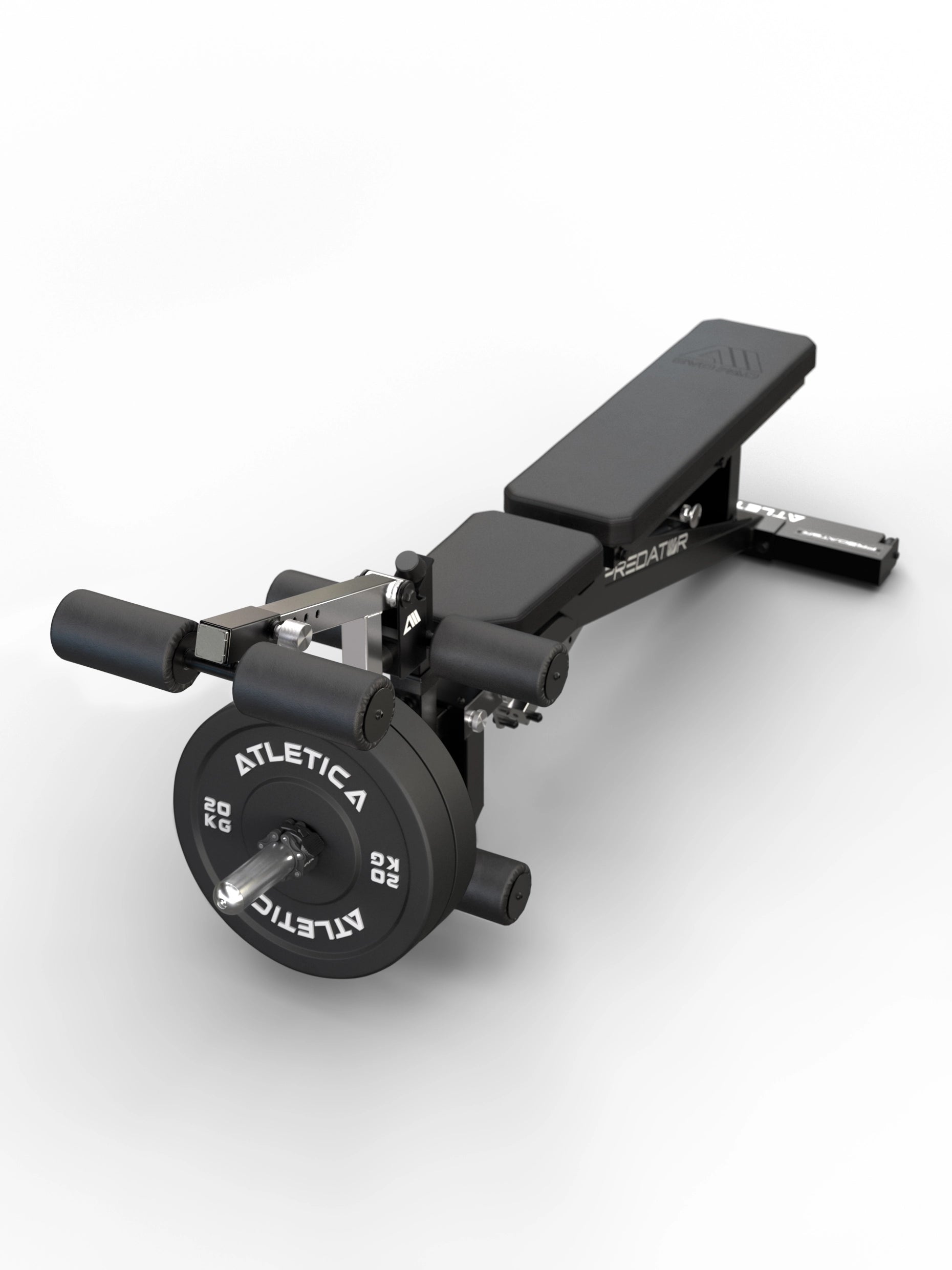 Atletica Predator EVO PU modulare Hantelbank - EVO Leg Option für Beinbeuger- und Beinstreckertraining