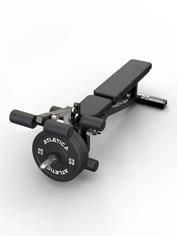 Atletica Predator EVO PU modulare Hantelbank - EVO Leg Option für Beinbeuger- und Beinstreckertraining