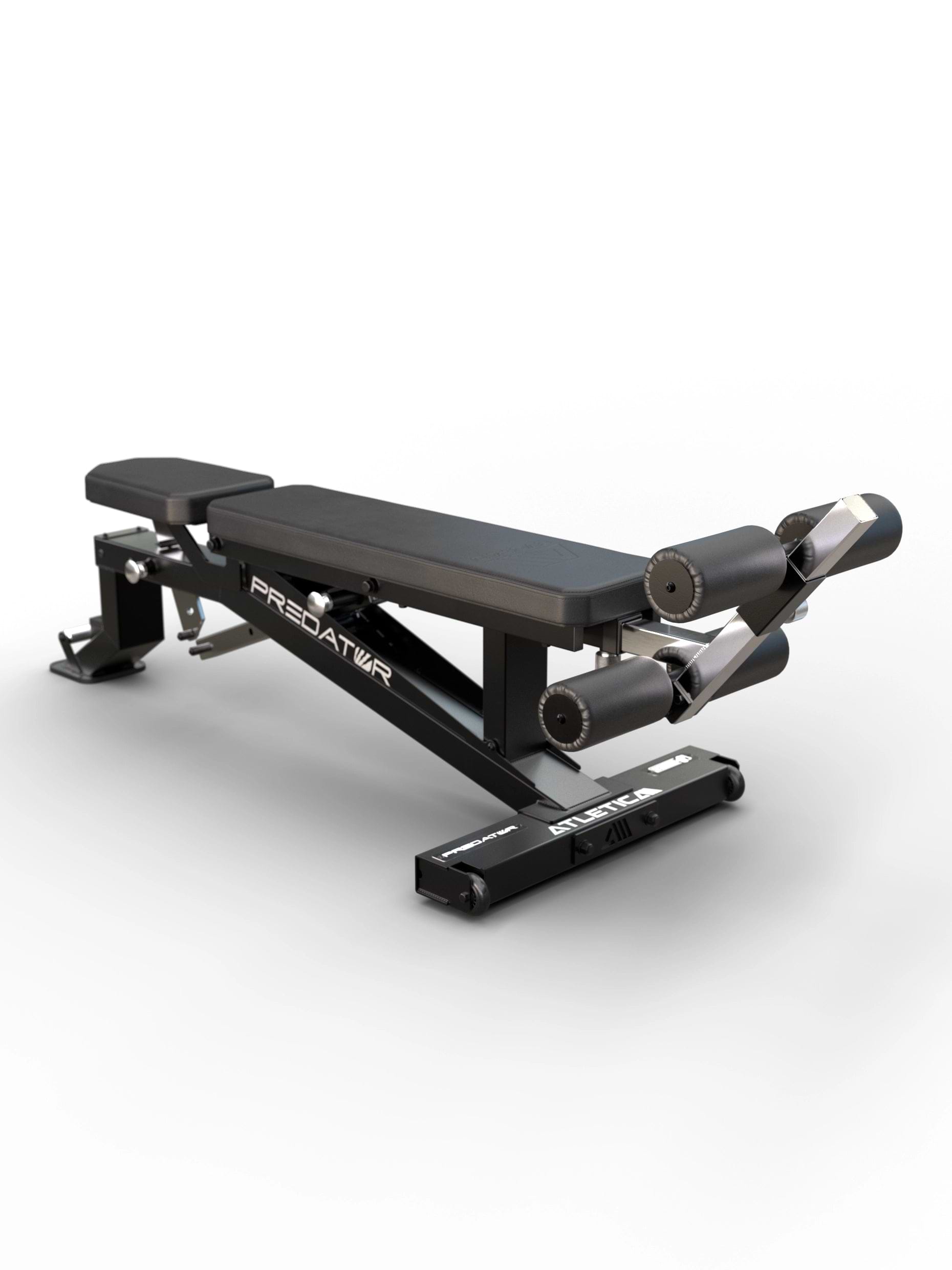 Evo Leg Blocker auf der Predator Hantelbank: für mehr Widerstand bei Crunches und Sit-Ups