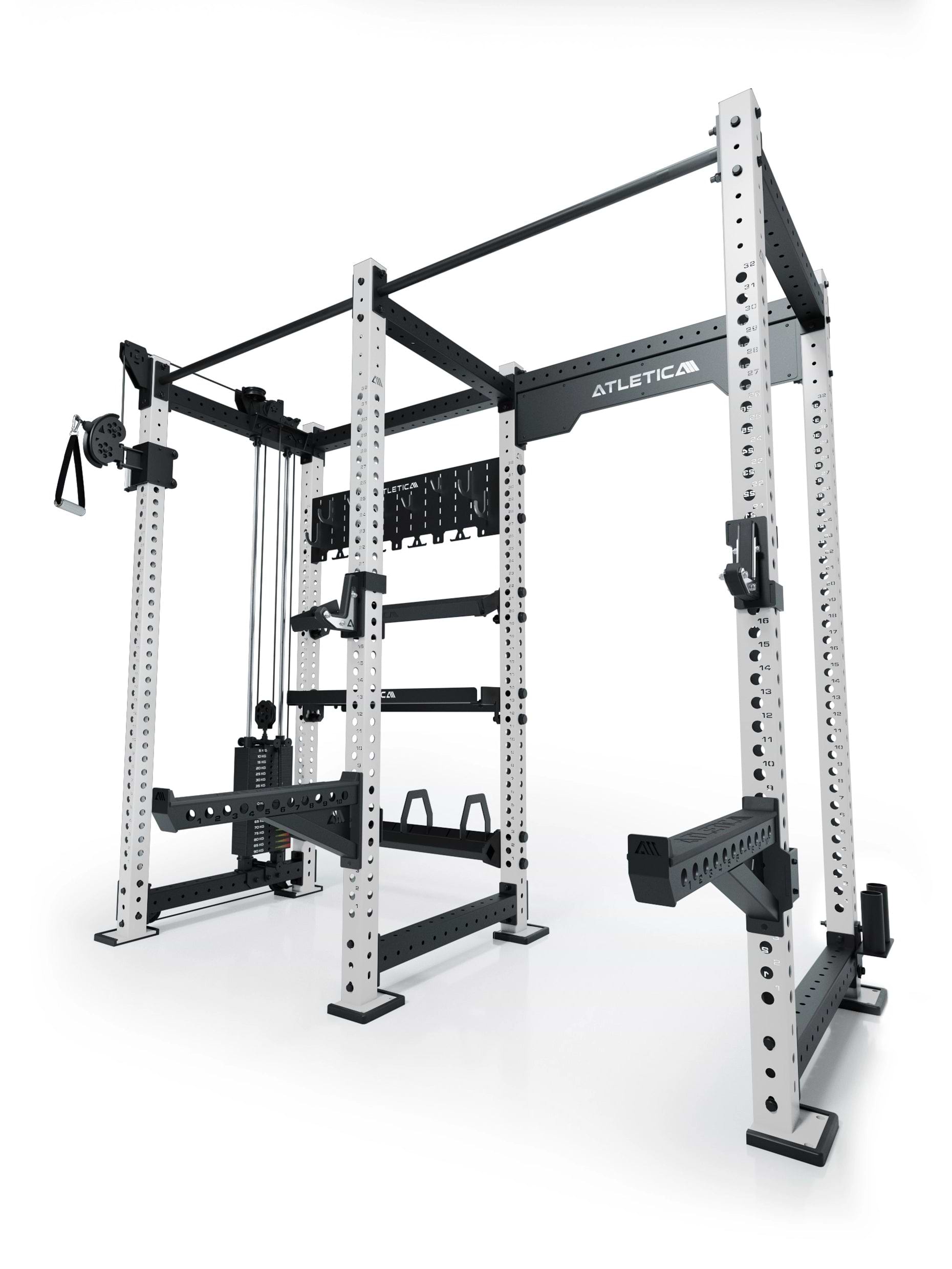 R8 Falcon Power Rack in weiß