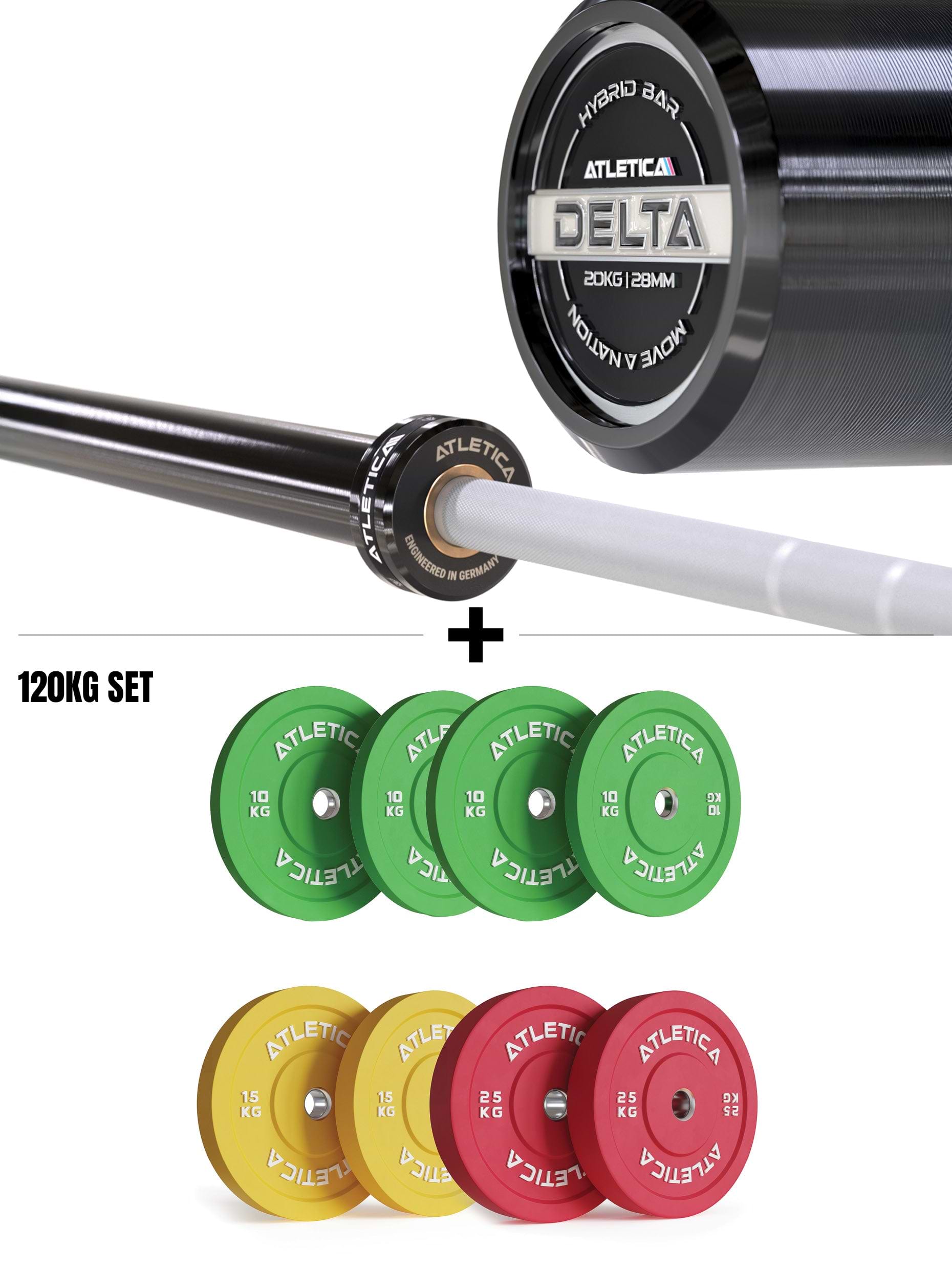 Delta Spectrum Set I Delta Langhantel & 100kg Color Bumper Plates