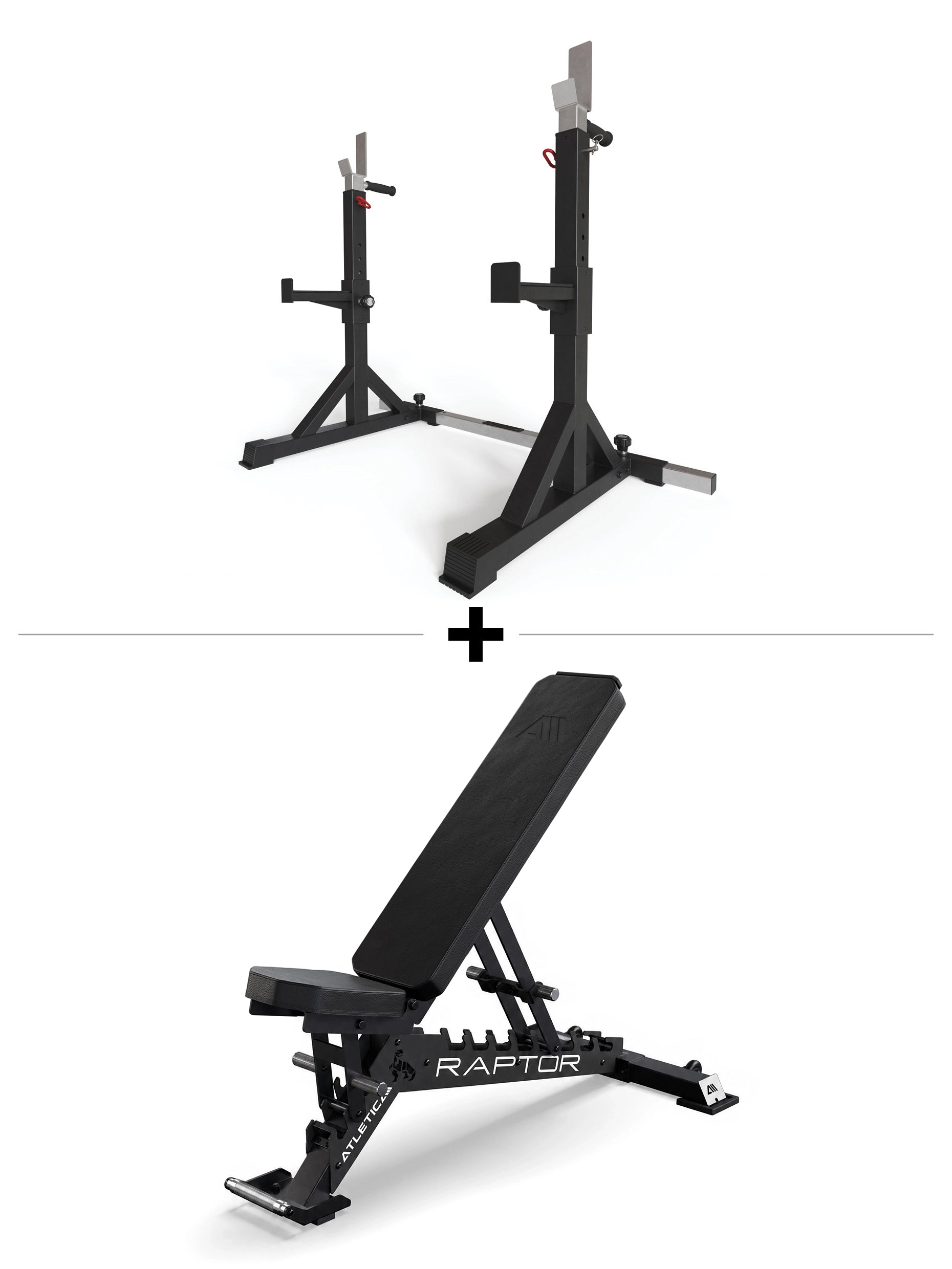 Startsæt | Fritstående squat rack og B4-træningsbænk