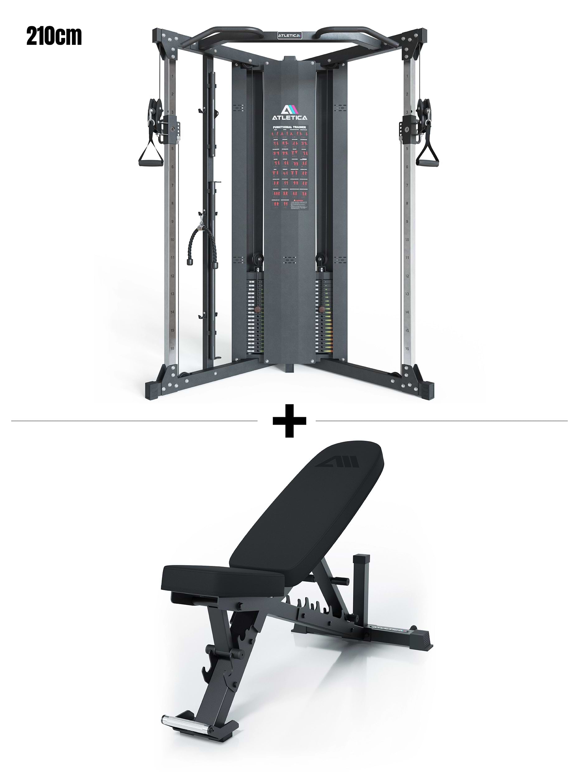 X-Five Range Set mit Hantelbank