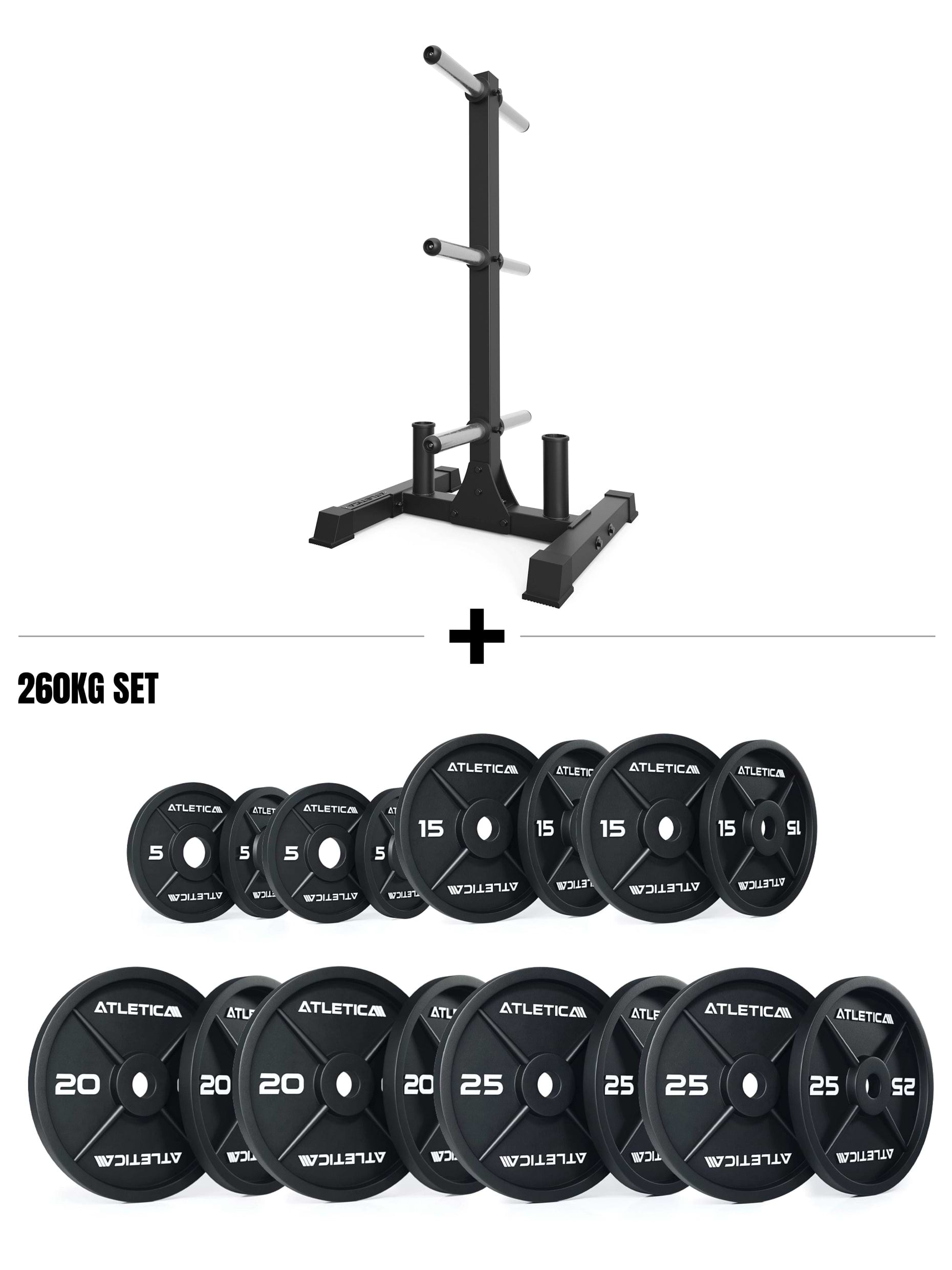 Hantelscheibenablage und Iron Plates im Set