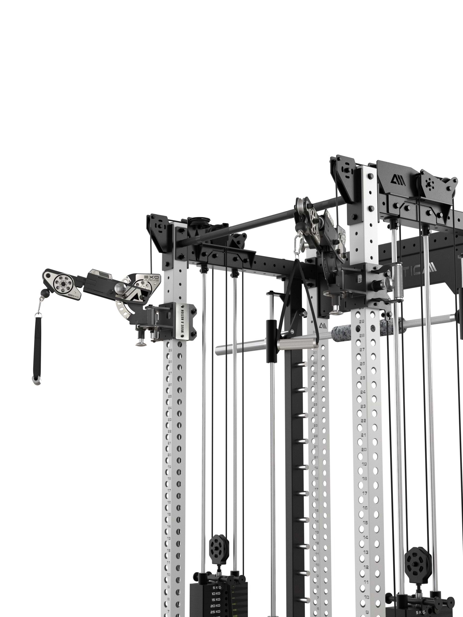 ATLETICA EXO Arms am R8 Power Rack mit Kabelzugsystem – Upgrade ohne neues Gerät