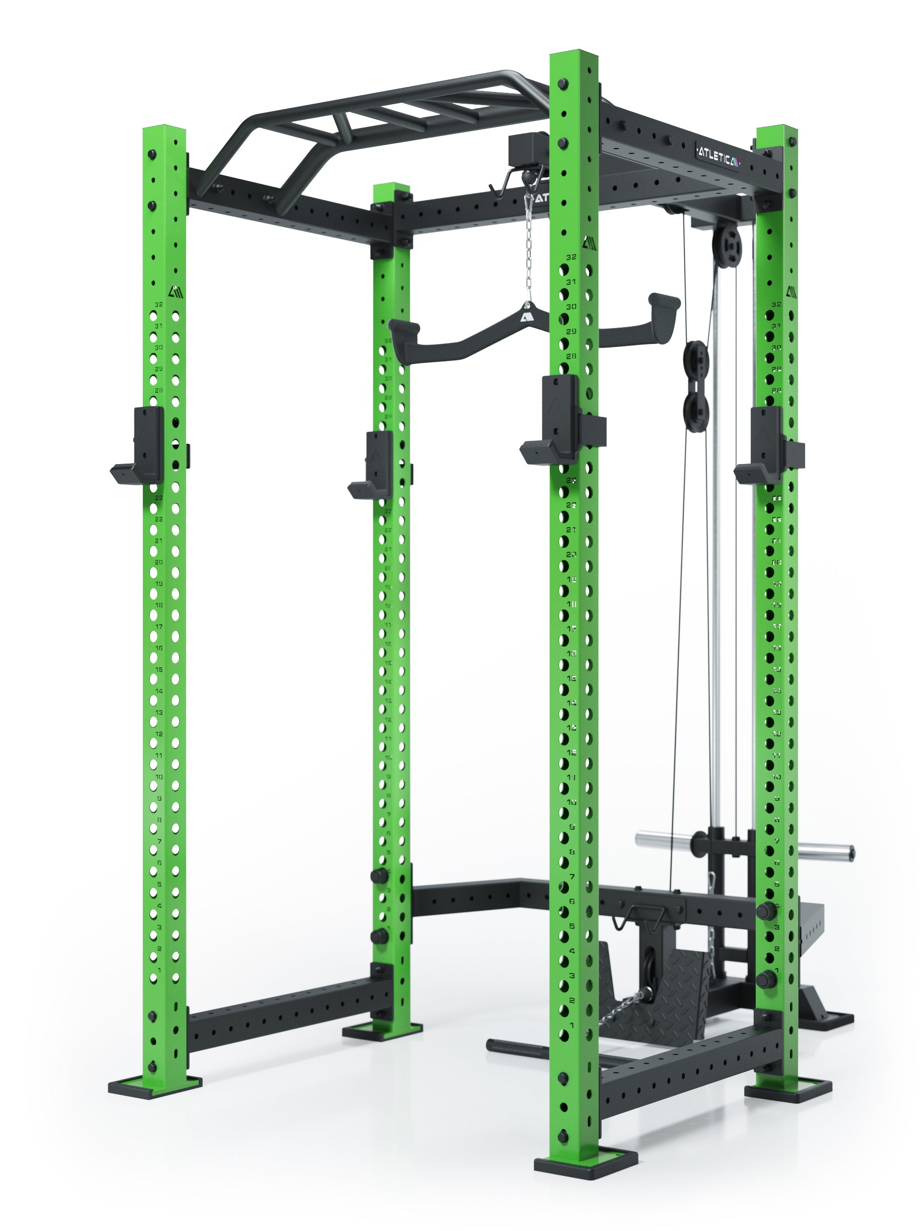 Atletica R8 Blackhawk Power Cage in Electric Green