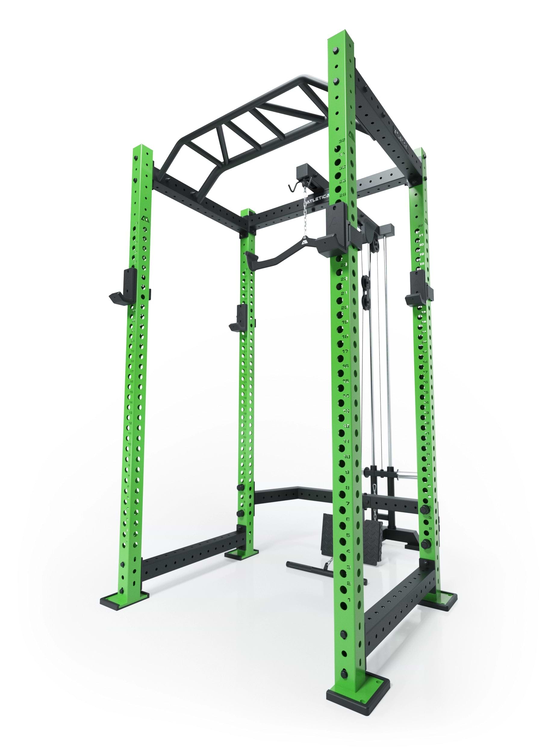 R8 BlackHawk Power Rack von Atletica in Electric Green