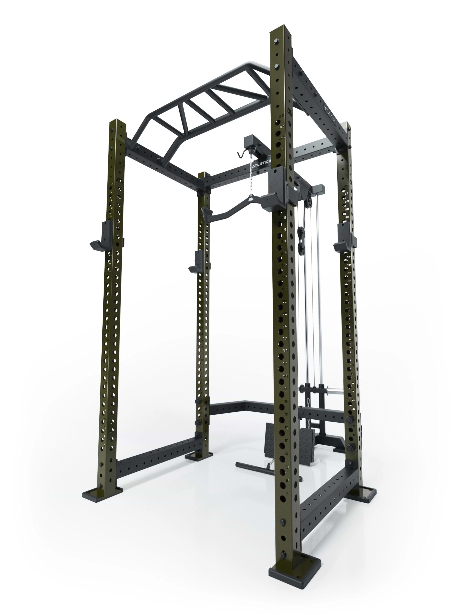 R8 BlackHawk Power Rack von Atletica in Military Green
