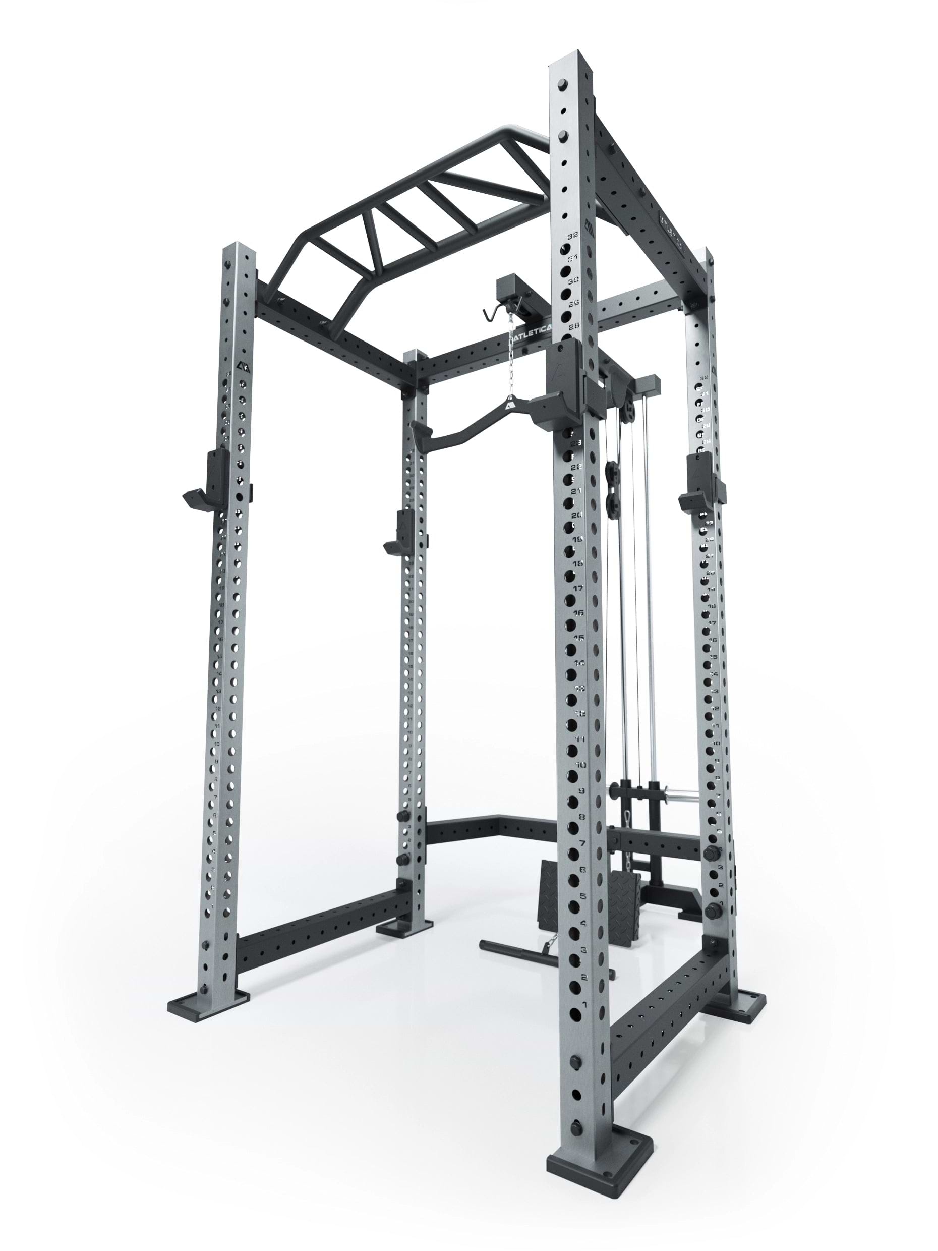 R8 BlackHawk Power Rack von Atletica aus Edelstahl