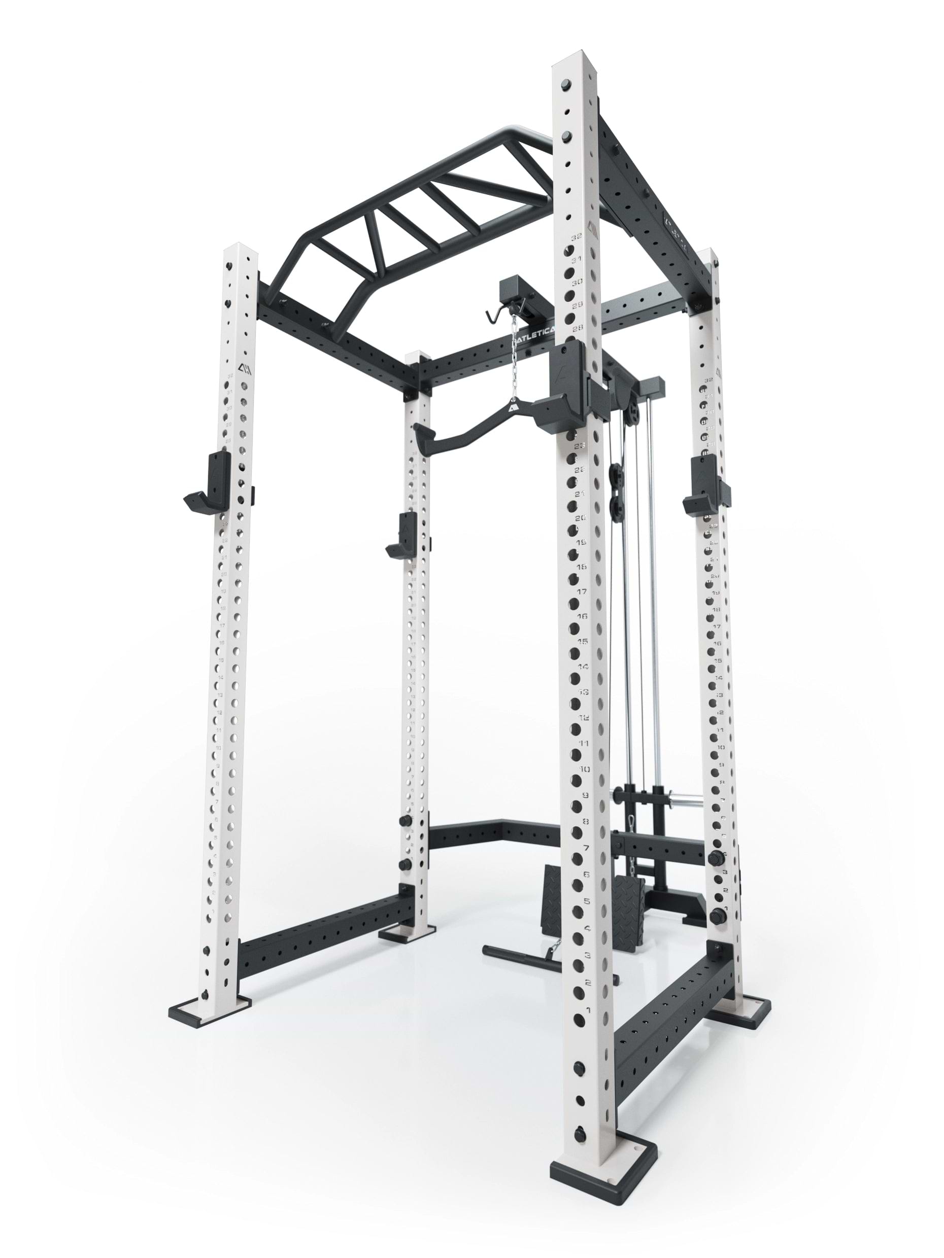 Atletica R8 BlackHawk Power Rack Cage, in weiß