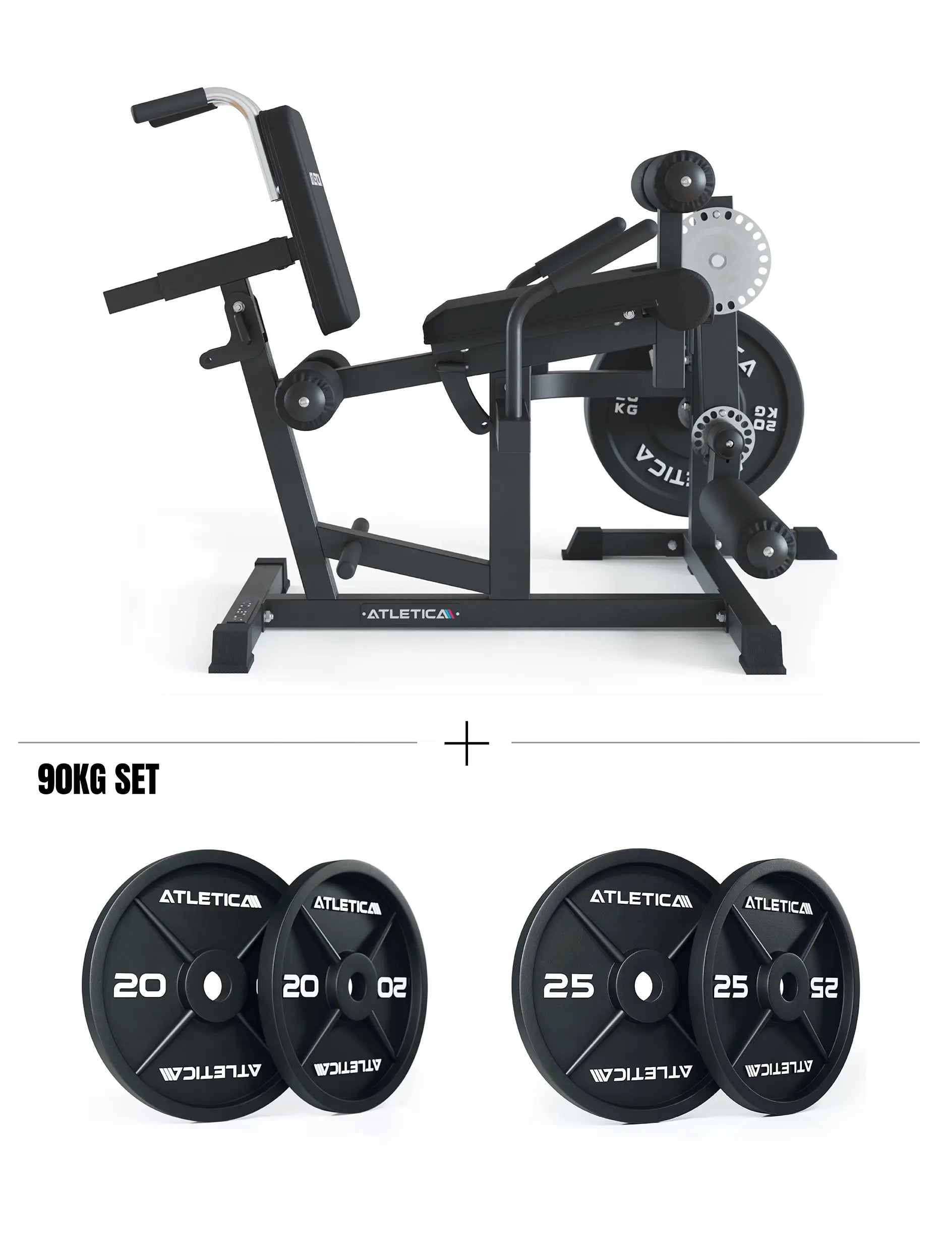 Leg Burn Set mit Fullbody Multitrainer und 90kg Iron Plates
