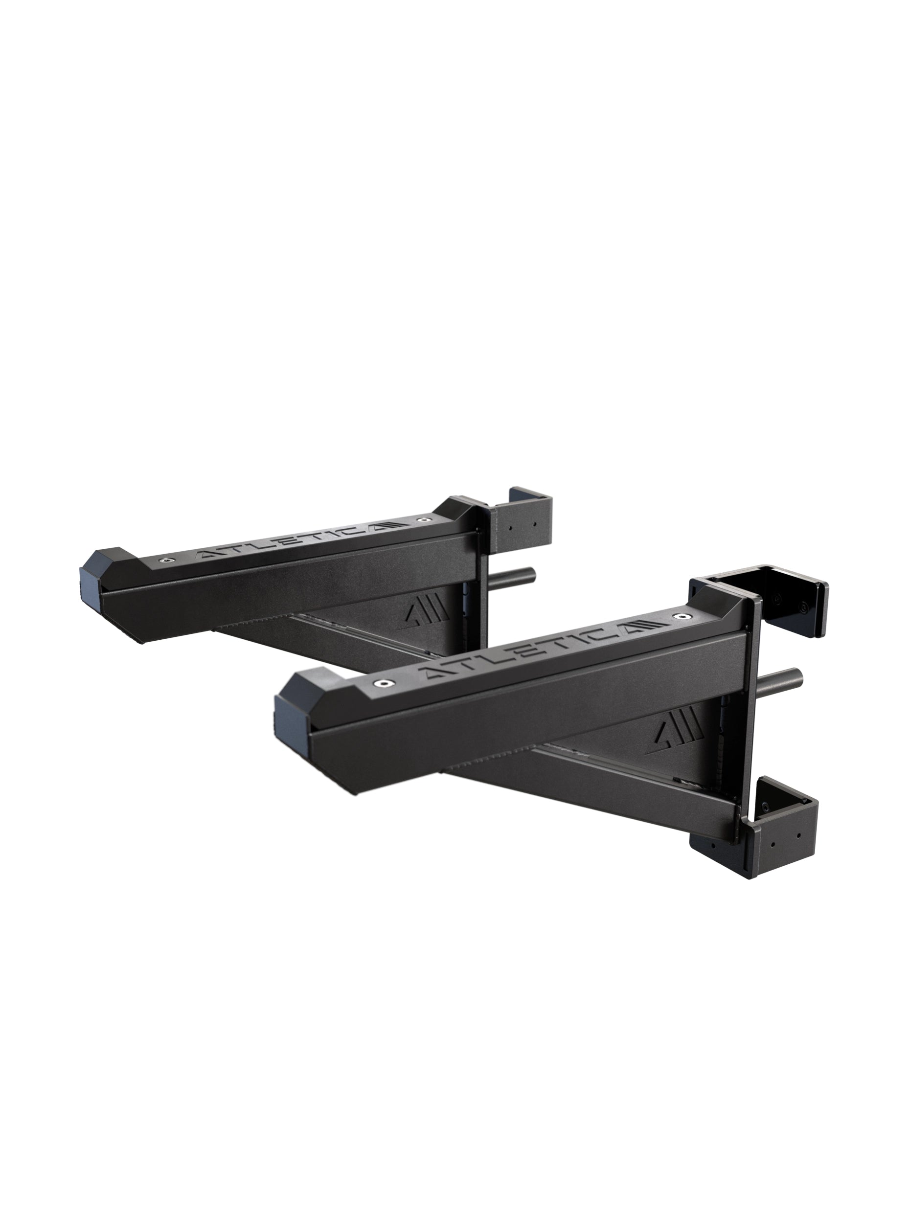 Atletica R7 Spotter Arms - schwarze Sicherheitsablagen Paar, für sicheres Krafttraining am R7 Power Rack