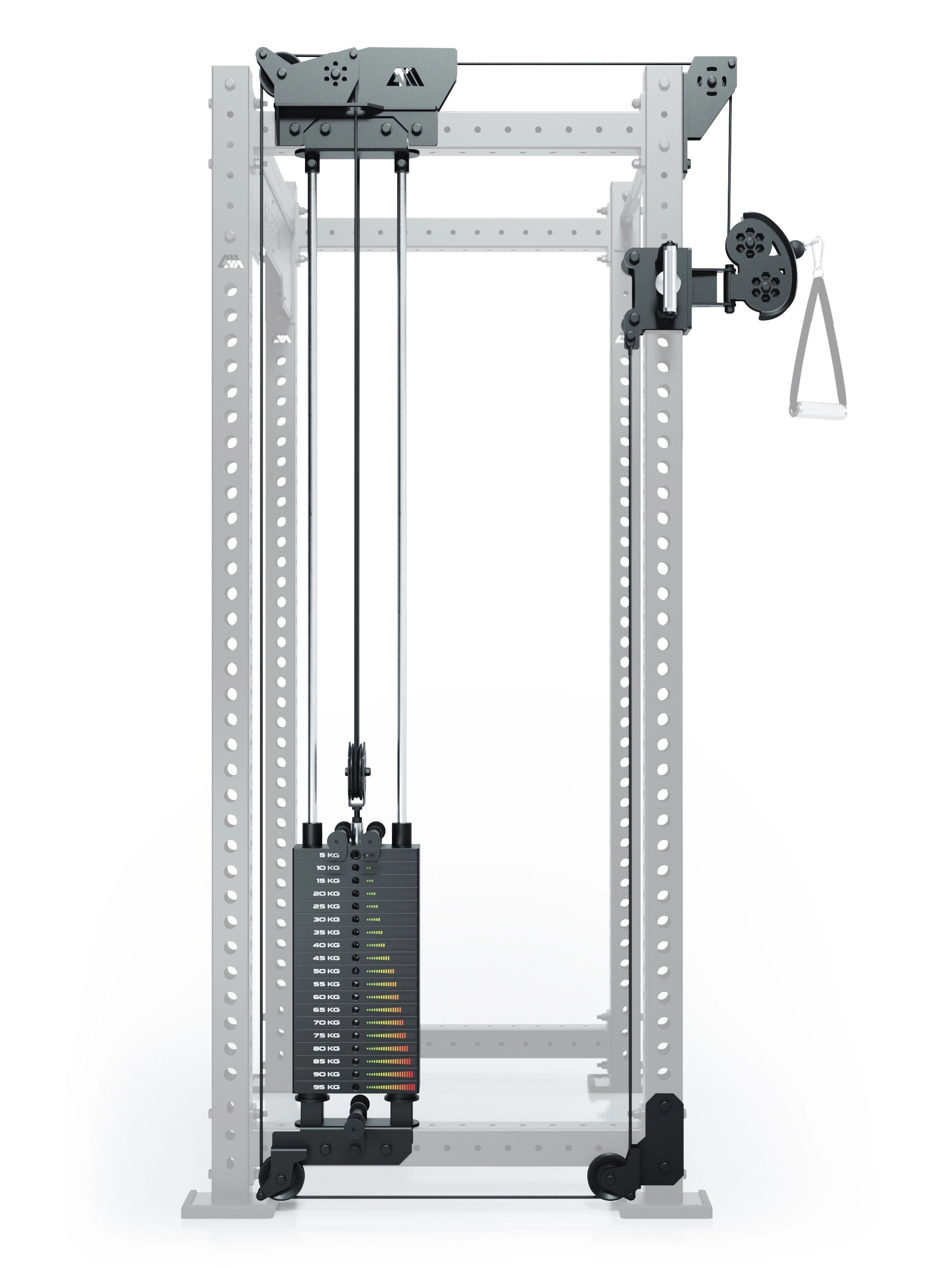 R8 Bradley | 95kg Kabelzug Anbau | Links | 78cm Crossbar | Position 2_3